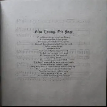 <u>PRESSING INFO</u><br><table class=inf_press><tbody><tr class=inf_info><td class=inf_title>Album:</td><td class=inf_info> Agony & Irony on Red | Red  </td></tr>
    <td class=inf_title>Pressing:</td><td> Third Pressing /500  </td></tr>
    <td class=inf_title>Release Date:</td><td> June 4th 2013  </td></tr>
    <td class=inf_title>Album Pressed:</td><td> 2013  </td></tr>
    <td class=inf_title>Label:</td><td> ShopRadioCast - SRCVINYL 021  </td></tr>
    <td class=inf_title>Insert:</td><td> none  </td></tr>
    <td class=inf_title>Barcode:</td><td> none  </td></tr>
    <td class=inf_title>Side A Matrix:</td><td> SRCVINYL021 A 𝓛𝓤𝓒𝓚𝓨‚ 88765-43623-1 A  </td></tr>
    <td class=inf_title>Side B Matrix:</td><td> SRC021VINYL B 𝓛𝓤𝓒𝓚𝓨‚ 88765-43623-1 B  </td></tr>
    <td class=inf_title>Side C Matrix:</td><td> SRCVINYL 021 C 𝓛𝓤𝓒𝓚𝓨‚  </td></tr>
    <td class=inf_title>Side D Matrix:</td><td> SRCVINYL 021 D 𝓛𝓤𝓒𝓚𝓨‚  </td></tr>
    <td class=inf_title>&nbsp;</td><td> <a href=https://www.discogs.com/release/4616276 target=_blank rel=noopener noreferrer>View This Release on Discogs</a>  </tr></tbody></table>
<br><u>PRICING</u><span class='less' style='padding-left: 8px; color: var(--font-colour_grey);'>(prices shown in USD)</span><br><table class='inf_press'><tbody><tr class='inf_info'>
            <td class='inf_title'>Last Sold:</td>
            <td>$150.00 (Nov 23, 2025)</td>
            </tr><tr class='inf_info'>
            <td class='inf_title'>History:</td>
            <td>
                <span class='price-low' title='Sold on Jan 18, 2017'>Low: <span class='price-value'>$19.99</span></span>
                <span class='price-separator'>|</span>
                <span class='price-avg'>Avg: <span class='price-value'>$61.72</span></span>
                <span class='price-separator'>|</span>
                <span class='price-high' title='Sold on Nov 23, 2025'>High: <span class='price-value'>$150.00</span></span>
            </td>
            </tr></tbody></table><br>    <br><br><u>TRACKLIST</u><br><table class='inf_tracks'><tbody><tr>
            <td class='inf_num'>A1</td>
            <td class='inf_trk'>Calling All Skeletons</td>
            <td class='inf_len'>3:19</td>
            <td><a href='#' class='lyric-link' data-album-code='ai' data-song-title='Calling All Skeletons'>Lyrics</a></td></tr><tr>
            <td class='inf_num'>A2</td>
            <td class='inf_trk'>Help Me</td>
            <td class='inf_len'>3:45</td>
            <td><a href='#' class='lyric-link' data-album-code='ai' data-song-title='Help Me'>Lyrics</a></td></tr><tr>
            <td class='inf_num'>A3</td>
            <td class='inf_trk'>In Vein</td>
            <td class='inf_len'>3:56</td>
            <td><a href='#' class='lyric-link' data-album-code='ai' data-song-title='In Vein'>Lyrics</a></td></tr><tr>
            <td class='inf_num'>A4</td>
            <td class='inf_trk'>Over And Out</td>
            <td class='inf_len'>3:14</td>
            <td><a href='#' class='lyric-link' data-album-code='ai' data-song-title='Over And Out'>Lyrics</a></td></tr><tr>
            <td class='inf_num'>B1</td>
            <td class='inf_trk'>I Found Away</td>
            <td class='inf_len'>4:01</td>
            <td><a href='#' class='lyric-link' data-album-code='ai' data-song-title='I Found Away'>Lyrics</a></td></tr><tr>
            <td class='inf_num'>B2</td>
            <td class='inf_trk'>Do You Wanna Know?</td>
            <td class='inf_len'>3:36</td>
            <td><a href='#' class='lyric-link' data-album-code='ai' data-song-title='Do You Wanna Know?'>Lyrics</a></td></tr><tr>
            <td class='inf_num'>B3</td>
            <td class='inf_trk'>Live Young, Die Fast</td>
            <td class='inf_len'>4:14</td>
            <td><a href='#' class='lyric-link' data-album-code='ai' data-song-title='Live Young, Die Fast'>Lyrics</a></td></tr><tr>
            <td class='inf_num'>B4</td>
            <td class='inf_trk'>Love Love, Kiss Kiss</td>
            <td class='inf_len'>3:25</td>
            <td><a href='#' class='lyric-link' data-album-code='ai' data-song-title='Love Love, Kiss Kiss'>Lyrics</a></td></tr><tr>
            <td class='inf_num'>C1</td>
            <td class='inf_trk'>Lost And Rendered</td>
            <td class='inf_len'>3:23</td>
            <td><a href='#' class='lyric-link' data-album-code='ai' data-song-title='Lost And Rendered'>Lyrics</a></td></tr><tr>
            <td class='inf_num'>C2</td>
            <td class='inf_trk'>Ruin It</td>
            <td class='inf_len'>3:36</td>
            <td><a href='#' class='lyric-link' data-album-code='ai' data-song-title='Ruin It'>Lyrics</a></td></tr><tr>
            <td class='inf_num'>C3</td>
            <td class='inf_trk'>Into The Night</td>
            <td class='inf_len'>3:23</td>
            <td><a href='#' class='lyric-link' data-album-code='ai' data-song-title='Into The Night'>Lyrics</a></td></tr><tr>
            <td class='inf_num'>C4</td>
            <td class='inf_trk'>In My Stomach</td>
            <td class='inf_len'>3:53</td>
            <td><a href='#' class='lyric-link' data-album-code='ai' data-song-title='In My Stomach'>Lyrics</a></td></tr><tr>
            <td class='inf_num'>C5</td>
            <td class='inf_trk'>Maybe Ill Catch Fire (Acoustic)</td>
            <td class='inf_len'>3:04</td>
            <td><a href='#' class='lyric-link' data-album-code='ai' data-song-title='Maybe Ill Catch Fire (Acoustic)'>Lyrics</a></td></tr><tr>
            <td class='inf_num'>D1</td>
            <td class='inf_trk'>Live Young, Die Fast (Acoustic)</td>
            <td class='inf_len'>3:19</td>
            <td><a href='#' class='lyric-link' data-album-code='ai' data-song-title='Live Young, Die Fast (Acoustic)'>Lyrics</a></td></tr><tr>
            <td class='inf_num'>D2</td>
            <td class='inf_trk'>Into The Night (Acoustic)</td>
            <td class='inf_len'>3:12</td>
            <td><a href='#' class='lyric-link' data-album-code='ai' data-song-title='Into The Night (Acoustic)'>Lyrics</a></td></tr><tr>
            <td class='inf_num'>D3</td>
            <td class='inf_trk'>Over And Out (Acoustic)</td>
            <td class='inf_len'>2:47</td>
            <td><a href='#' class='lyric-link' data-album-code='ai' data-song-title='Over And Out (Acoustic)'>Lyrics</a></td></tr><tr>
            <td class='inf_num'>D4</td>
            <td class='inf_trk'>Lost And Rendered (Acoustic)</td>
            <td class='inf_len'>3:13</td>
            <td><a href='#' class='lyric-link' data-album-code='ai' data-song-title='Lost And Rendered (Acoustic)'>Lyrics</a></td></tr><tr>
            <td class='inf_num'>D5</td>
            <td class='inf_trk'>Burned Is The House</td>
            <td class='inf_len'>4:26</td>
            <td><a href='#' class='lyric-link' data-album-code='ai' data-song-title='Burned Is The House'>Lyrics</a></td></tr></tbody></table><br><br>
    <u>NOTES</u><br> Matte finish Trifold sleeve with lyric book. Alkaline Trio is not printed on sleeve, but is a sticker on the outer poly sleeve.
 - Book09