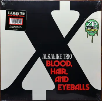 <u>PRESSING INFO</u><br><table class=inf_press><tbody><tr class=inf_info><td class=inf_title>Album:</td><td class=inf_info> Blood, Hair, And Eyeballs on 180g Black in Maroon Color in Color (Zia Records Exclusive)  </td></tr>
    <td class=inf_title>Pressing:</td><td> First Pressing /300  </td></tr>
    <td class=inf_title>Release Date:</td><td> Jan. 26th 2024  </td></tr>
    <td class=inf_title>Album Pressed:</td><td> 2024  </td></tr>
    <td class=inf_title>Label:</td><td> Rise Records 536-5  </td></tr>
    <td class=inf_title>Insert:</td><td> Double Sided Glossy  </td></tr>
    <td class=inf_title>Barcode:</td><td> 4 099954-000122  </td></tr>
    <td class=inf_title>Side A Matrix:</td><td> 1D-102761 / RISE536-1-A 273896E1/A  </td></tr>
    <td class=inf_title>Side B Matrix:</td><td> 10-102761 / RISE536-1-B 273896E2/A  </td></tr>
    <td class=inf_title>&nbsp;</td><td> <a href=https://www.discogs.com/release/29638036 target=_blank rel=noopener noreferrer>View This Release on Discogs</a>  </tr></tbody></table>
<br><u>PRICING</u><span class='less' style='padding-left: 8px; color: var(--font-colour_grey);'>(prices shown in USD)</span><br><table class='inf_press'><tbody><tr class='inf_info'>
            <td class='inf_title'>Last Sold:</td>
            <td>$40.00 (May 2, 2025)</td>
            </tr><tr class='inf_info'>
            <td class='inf_title'>History:</td>
            <td>
                <span class='price-low' title='Sold on Feb 24, 2025'>Low: <span class='price-value'>$34.99</span></span>
                <span class='price-separator'>|</span>
                <span class='price-avg'>Avg: <span class='price-value'>$52.66</span></span>
                <span class='price-separator'>|</span>
                <span class='price-high' title='Sold on Feb 11, 2024'>High: <span class='price-value'>$69.99</span></span>
            </td>
            </tr></tbody></table><br>    <br><br><u>TRACKLIST</u><br><table class='inf_tracks'><tbody><tr>
            <td class='inf_num'>A1</td>
            <td class='inf_trk'>Hot For Preacher</td>
            <td class='inf_len'>3:46</td>
            <td><a href='#' class='lyric-link' data-album-code='bhe' data-song-title='Hot For Preacher'>Lyrics</a></td></tr><tr>
            <td class='inf_num'>A2</td>
            <td class='inf_trk'>Meet Me</td>
            <td class='inf_len'>3:54</td>
            <td><a href='#' class='lyric-link' data-album-code='bhe' data-song-title='Meet Me'>Lyrics</a></td></tr><tr>
            <td class='inf_num'>A3</td>
            <td class='inf_trk'>Versions Of You</td>
            <td class='inf_len'>3:14</td>
            <td><a href='#' class='lyric-link' data-album-code='bhe' data-song-title='Versions Of You'>Lyrics</a></td></tr><tr>
            <td class='inf_num'>A4</td>
            <td class='inf_trk'>Bad Time</td>
            <td class='inf_len'>2:55</td>
            <td><a href='#' class='lyric-link' data-album-code='bhe' data-song-title='Bad Time'>Lyrics</a></td></tr><tr>
            <td class='inf_num'>A5</td>
            <td class='inf_trk'>Scars</td>
            <td class='inf_len'>3:28</td>
            <td><a href='#' class='lyric-link' data-album-code='bhe' data-song-title='Scars'>Lyrics</a></td></tr><tr>
            <td class='inf_num'>A6</td>
            <td class='inf_trk'>Break</td>
            <td class='inf_len'>3:24</td>
            <td><a href='#' class='lyric-link' data-album-code='bhe' data-song-title='Break'>Lyrics</a></td></tr><tr>
            <td class='inf_num'>B1</td>
            <td class='inf_trk'>Shake With Me</td>
            <td class='inf_len'>3:59</td>
            <td><a href='#' class='lyric-link' data-album-code='bhe' data-song-title='Shake With Me'>Lyrics</a></td></tr><tr>
            <td class='inf_num'>B2</td>
            <td class='inf_trk'>Blood, Hair, And Eyeballs</td>
            <td class='inf_len'>3:01</td>
            <td><a href='#' class='lyric-link' data-album-code='bhe' data-song-title='Blood, Hair, And Eyeballs'>Lyrics</a></td></tr><tr>
            <td class='inf_num'>B3</td>
            <td class='inf_trk'>Hinterlude</td>
            <td class='inf_len'>1:05</td>
            <td><a href='#' class='lyric-link' data-album-code='bhe' data-song-title='Hinterlude'>Lyrics</a></td></tr><tr>
            <td class='inf_num'>B4</td>
            <td class='inf_trk'>Broken Down In A Time Machine</td>
            <td class='inf_len'>3:03</td>
            <td><a href='#' class='lyric-link' data-album-code='bhe' data-song-title='Broken Down In A Time Machine'>Lyrics</a></td></tr><tr>
            <td class='inf_num'>B5</td>
            <td class='inf_trk'>Teenage Heart</td>
            <td class='inf_len'>4:04</td>
            <td><a href='#' class='lyric-link' data-album-code='bhe' data-song-title='Teenage Heart'>Lyrics</a></td></tr></tbody></table><br><br>
    <u>NOTES</u><br> The maroon of this press is actually a translucent red. Catalog number for this variant is 536-5. When this came out, Zia would only ship within the USA, making this harder to get elsewhere in the world.
 - Cover