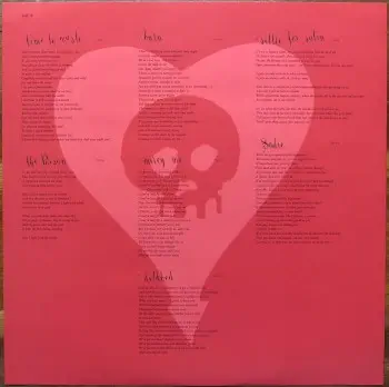 <u>PRESSING INFO</u><br><table class=inf_press><tbody><tr class=inf_info><td class=inf_title>Album:</td><td class=inf_info> Crimson on Grey | Grey  </td></tr>
    <td class=inf_title>Pressing:</td><td> Second Pressing /<100  </td></tr>
    <td class=inf_title>Release Date:</td><td> Dec. 15th 2009  </td></tr>
    <td class=inf_title>Album Pressed:</td><td> 2009  </td></tr>
    <td class=inf_title>Label:</td><td> Vagrant Records/Cobraside CSDLP1127  </td></tr>
    <td class=inf_title>Insert:</td><td> Double Sided Glossy  </td></tr>
    <td class=inf_title>Barcode:</td><td> 8 29707-95271 5  </td></tr>
    <td class=inf_title>Side A Matrix:</td><td> CSDLP-1127-A  </td></tr>
    <td class=inf_title>Side B Matrix:</td><td> CSDLP-1127-B  </td></tr>
    <td class=inf_title>Side C Matrix:</td><td> CSDLP-1127-C  </td></tr>
    <td class=inf_title>Side D Matrix:</td><td> CSDLP-1127-D  </td></tr>
    <td class=inf_title>&nbsp;</td><td> <a href=https://www.discogs.com/release/4236547 target=_blank rel=noopener noreferrer>View This Release on Discogs</a>  </tr></tbody></table>
<br><u>PRICING</u><span class='less' style='padding-left: 8px; color: var(--font-colour_grey);'>(prices shown in USD)</span><br><table class='inf_press'><tbody><tr class='inf_info'>
            <td class='inf_title'>Last Sold:</td>
            <td>$138.00 (Jan 15, 2026)</td>
            </tr><tr class='inf_info'>
            <td class='inf_title'>History:</td>
            <td>
                <span class='price-low' title='Sold on Jun 2, 2020'>Low: <span class='price-value'>$67.99</span></span>
                <span class='price-separator'>|</span>
                <span class='price-avg'>Avg: <span class='price-value'>$106.61</span></span>
                <span class='price-separator'>|</span>
                <span class='price-high' title='Sold on Apr 7, 2021'>High: <span class='price-value'>$149.99</span></span>
            </td>
            </tr></tbody></table><br>    <br><br><u>TRACKLIST</u><br><table class='inf_tracks'><tbody><tr>
            <td class='inf_num'>A1</td>
            <td class='inf_trk'>Time To Waste</td>
            <td class='inf_len'>4:11</td>
            <td><a href='#' class='lyric-link' data-album-code='crimson' data-song-title='Time To Waste'>Lyrics</a></td></tr><tr>
            <td class='inf_num'>A2</td>
            <td class='inf_trk'>The Poison</td>
            <td class='inf_len'>2:04</td>
            <td><a href='#' class='lyric-link' data-album-code='crimson' data-song-title='The Poison'>Lyrics</a></td></tr><tr>
            <td class='inf_num'>A3</td>
            <td class='inf_trk'>Burn</td>
            <td class='inf_len'>4:05</td>
            <td><a href='#' class='lyric-link' data-album-code='crimson' data-song-title='Burn'>Lyrics</a></td></tr><tr>
            <td class='inf_num'>B1</td>
            <td class='inf_trk'>Mercy Me</td>
            <td class='inf_len'>2:49</td>
            <td><a href='#' class='lyric-link' data-album-code='crimson' data-song-title='Mercy Me'>Lyrics</a></td></tr><tr>
            <td class='inf_num'>B2</td>
            <td class='inf_trk'>Dethbed</td>
            <td class='inf_len'>3:03</td>
            <td><a href='#' class='lyric-link' data-album-code='crimson' data-song-title='Dethbed'>Lyrics</a></td></tr><tr>
            <td class='inf_num'>B3</td>
            <td class='inf_trk'>Settle For Satin</td>
            <td class='inf_len'>3:49</td>
            <td><a href='#' class='lyric-link' data-album-code='crimson' data-song-title='Settle For Satin'>Lyrics</a></td></tr><tr>
            <td class='inf_num'>C1</td>
            <td class='inf_trk'>Sadie</td>
            <td class='inf_len'>4:39</td>
            <td><a href='#' class='lyric-link' data-album-code='crimson' data-song-title='Sadie'>Lyrics</a></td></tr><tr>
            <td class='inf_num'>C2</td>
            <td class='inf_trk'>Fall Victim</td>
            <td class='inf_len'>3:18</td>
            <td><a href='#' class='lyric-link' data-album-code='crimson' data-song-title='Fall Victim'>Lyrics</a></td></tr><tr>
            <td class='inf_num'>C3</td>
            <td class='inf_trk'>I Was A Prayer</td>
            <td class='inf_len'>2:36</td>
            <td><a href='#' class='lyric-link' data-album-code='crimson' data-song-title='I Was A Prayer'>Lyrics</a></td></tr><tr>
            <td class='inf_num'>D1</td>
            <td class='inf_trk'>Prevent This Tragedy</td>
            <td class='inf_len'>3:06</td>
            <td><a href='#' class='lyric-link' data-album-code='crimson' data-song-title='Prevent This Tragedy'>Lyrics</a></td></tr><tr>
            <td class='inf_num'>D2</td>
            <td class='inf_trk'>Back To Hell</td>
            <td class='inf_len'>2:54</td>
            <td><a href='#' class='lyric-link' data-album-code='crimson' data-song-title='Back To Hell'>Lyrics</a></td></tr><tr>
            <td class='inf_num'>D3</td>
            <td class='inf_trk'>Your Neck</td>
            <td class='inf_len'>3:15</td>
            <td><a href='#' class='lyric-link' data-album-code='crimson' data-song-title='Your Neck'>Lyrics</a></td></tr><tr>
            <td class='inf_num'>D4</td>
            <td class='inf_trk'>Smoke</td>
            <td class='inf_len'>2:59</td>
            <td><a href='#' class='lyric-link' data-album-code='crimson' data-song-title='Smoke'>Lyrics</a></td></tr></tbody></table><br><br>
    <u>NOTES</u><br> Many grey copies did not come with a # sticker on the back. Matte NON gatefold sleeve. White A/B labels, Red C/D labels. Crimson's 2nd press was /1000 copies, divided into 7 different colour variants.
 - Insert