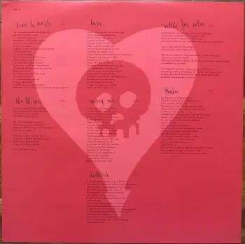 <u>PRESSING INFO</u><br><table class=inf_press><tbody><tr class=inf_info><td class=inf_title>Album:</td><td class=inf_info> Crimson on Lime | Lime  </td></tr>
    <td class=inf_title>Pressing:</td><td> Second Pressing /<50  </td></tr>
    <td class=inf_title>Release Date:</td><td> Dec. 15th 2009  </td></tr>
    <td class=inf_title>Album Pressed:</td><td> 2009  </td></tr>
    <td class=inf_title>Label:</td><td> Vagrant Records/Cobraside CSDLP1127  </td></tr>
    <td class=inf_title>Insert:</td><td> Double Sided Glossy  </td></tr>
    <td class=inf_title>Barcode:</td><td> 8 29707-95271 5  </td></tr>
    <td class=inf_title>Side A Matrix:</td><td> CSDLP-1127-A  </td></tr>
    <td class=inf_title>Side B Matrix:</td><td> CSDLP-1127-B  </td></tr>
    <td class=inf_title>Side C Matrix:</td><td> CSDLP-1127-C  </td></tr>
    <td class=inf_title>Side D Matrix:</td><td> CSDLP-1127-D  </td></tr>
    <td class=inf_title>&nbsp;</td><td> <a href=https://www.discogs.com/release/10117513 target=_blank rel=noopener noreferrer>View This Release on Discogs</a>  </tr></tbody></table>
<br><u>PRICING</u><span class='less' style='padding-left: 8px; color: var(--font-colour_grey);'>(prices shown in USD)</span><br><table class='inf_press'><tbody><tr class='inf_info'>
            <td class='inf_title'>Last Sold:</td>
            <td>$175.00 (Sep 11, 2024)</td>
            </tr><tr class='inf_info'>
            <td class='inf_title'>History:</td>
            <td>
                <span class='price-low' title='Sold on Sep 11, 2024'>Low: <span class='price-value'>$175.00</span></span>
                <span class='price-separator'>|</span>
                <span class='price-avg'>Avg: <span class='price-value'>$175.00</span></span>
                <span class='price-separator'>|</span>
                <span class='price-high' title='Sold on Sep 11, 2024'>High: <span class='price-value'>$175.00</span></span>
            </td>
            </tr></tbody></table><br>    <br><br><u>TRACKLIST</u><br><table class='inf_tracks'><tbody><tr>
            <td class='inf_num'>A1</td>
            <td class='inf_trk'>Time To Waste</td>
            <td class='inf_len'>4:11</td>
            <td><a href='#' class='lyric-link' data-album-code='crimson' data-song-title='Time To Waste'>Lyrics</a></td></tr><tr>
            <td class='inf_num'>A2</td>
            <td class='inf_trk'>The Poison</td>
            <td class='inf_len'>2:04</td>
            <td><a href='#' class='lyric-link' data-album-code='crimson' data-song-title='The Poison'>Lyrics</a></td></tr><tr>
            <td class='inf_num'>A3</td>
            <td class='inf_trk'>Burn</td>
            <td class='inf_len'>4:05</td>
            <td><a href='#' class='lyric-link' data-album-code='crimson' data-song-title='Burn'>Lyrics</a></td></tr><tr>
            <td class='inf_num'>B1</td>
            <td class='inf_trk'>Mercy Me</td>
            <td class='inf_len'>2:49</td>
            <td><a href='#' class='lyric-link' data-album-code='crimson' data-song-title='Mercy Me'>Lyrics</a></td></tr><tr>
            <td class='inf_num'>B2</td>
            <td class='inf_trk'>Dethbed</td>
            <td class='inf_len'>3:03</td>
            <td><a href='#' class='lyric-link' data-album-code='crimson' data-song-title='Dethbed'>Lyrics</a></td></tr><tr>
            <td class='inf_num'>B3</td>
            <td class='inf_trk'>Settle For Satin</td>
            <td class='inf_len'>3:49</td>
            <td><a href='#' class='lyric-link' data-album-code='crimson' data-song-title='Settle For Satin'>Lyrics</a></td></tr><tr>
            <td class='inf_num'>C1</td>
            <td class='inf_trk'>Sadie</td>
            <td class='inf_len'>4:39</td>
            <td><a href='#' class='lyric-link' data-album-code='crimson' data-song-title='Sadie'>Lyrics</a></td></tr><tr>
            <td class='inf_num'>C2</td>
            <td class='inf_trk'>Fall Victim</td>
            <td class='inf_len'>3:18</td>
            <td><a href='#' class='lyric-link' data-album-code='crimson' data-song-title='Fall Victim'>Lyrics</a></td></tr><tr>
            <td class='inf_num'>C3</td>
            <td class='inf_trk'>I Was A Prayer</td>
            <td class='inf_len'>2:36</td>
            <td><a href='#' class='lyric-link' data-album-code='crimson' data-song-title='I Was A Prayer'>Lyrics</a></td></tr><tr>
            <td class='inf_num'>D1</td>
            <td class='inf_trk'>Prevent This Tragedy</td>
            <td class='inf_len'>3:06</td>
            <td><a href='#' class='lyric-link' data-album-code='crimson' data-song-title='Prevent This Tragedy'>Lyrics</a></td></tr><tr>
            <td class='inf_num'>D2</td>
            <td class='inf_trk'>Back To Hell</td>
            <td class='inf_len'>2:54</td>
            <td><a href='#' class='lyric-link' data-album-code='crimson' data-song-title='Back To Hell'>Lyrics</a></td></tr><tr>
            <td class='inf_num'>D3</td>
            <td class='inf_trk'>Your Neck</td>
            <td class='inf_len'>3:15</td>
            <td><a href='#' class='lyric-link' data-album-code='crimson' data-song-title='Your Neck'>Lyrics</a></td></tr><tr>
            <td class='inf_num'>D4</td>
            <td class='inf_trk'>Smoke</td>
            <td class='inf_len'>2:59</td>
            <td><a href='#' class='lyric-link' data-album-code='crimson' data-song-title='Smoke'>Lyrics</a></td></tr></tbody></table><br><br>
    <u>NOTES</u><br> Matte NON gatefold sleeve. White A/B labels, Red C/D labels. Crimson's 2nd press was /1000 copies, divided into 7 different colour variants.
 - Insert