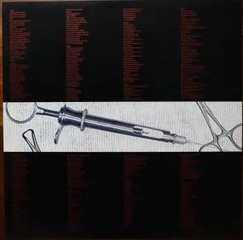 <u>PRESSING INFO</u><br><table class=inf_press><tbody><tr class=inf_info><td class=inf_title>Album:</td><td class=inf_info> From Here To Infirmary on Light Grey Marble  </td></tr>
    <td class=inf_title>Pressing:</td><td> Second Pressing /200-300  </td></tr>
    <td class=inf_title>Release Date:</td><td> Nov. 15th 2011  </td></tr>
    <td class=inf_title>Album Pressed:</td><td> 2011  </td></tr>
    <td class=inf_title>Label:</td><td> Vagrant Records/Cobraside Distribution CSDLP 1156  </td></tr>
    <td class=inf_title>Insert:</td><td> Double Sided Glossy  </td></tr>
    <td class=inf_title>Barcode:</td><td> 8 29707-95561 7  </td></tr>
    <td class=inf_title>Side A Matrix:</td><td> CSDLP-1156-A  </td></tr>
    <td class=inf_title>Side B Matrix:</td><td> CSDLP-1156-B  </td></tr>
    <td class=inf_title>&nbsp;</td><td> <a href=https://www.discogs.com/release/26499518 target=_blank rel=noopener noreferrer>View This Release on Discogs</a>  </tr></tbody></table>
<br><u>PRICING</u><span class='less' style='padding-left: 8px; color: var(--font-colour_grey);'>(prices shown in USD)</span><br><table class='inf_press'><tbody><tr class='inf_info'>
            <td class='inf_title'>Last Sold:</td>
            <td>$100.00 (Jan 31, 2025)</td>
            </tr><tr class='inf_info'>
            <td class='inf_title'>History:</td>
            <td>
                <span class='price-low' title='Sold on Jan 31, 2025'>Low: <span class='price-value'>$100.00</span></span>
                <span class='price-separator'>|</span>
                <span class='price-avg'>Avg: <span class='price-value'>$100.00</span></span>
                <span class='price-separator'>|</span>
                <span class='price-high' title='Sold on Jan 31, 2025'>High: <span class='price-value'>$100.00</span></span>
            </td>
            </tr></tbody></table><br>    <br><br><u>TRACKLIST</u><br><table class='inf_tracks'><tbody><tr>
            <td class='inf_num'>A1</td>
            <td class='inf_trk'>Private Eye</td>
            <td class='inf_len'>3:30</td>
            <td><a href='#' class='lyric-link' data-album-code='fhti' data-song-title='Private Eye'>Lyrics</a></td></tr><tr>
            <td class='inf_num'>A2</td>
            <td class='inf_trk'>Mr. Chainsaw</td>
            <td class='inf_len'>3:05</td>
            <td><a href='#' class='lyric-link' data-album-code='fhti' data-song-title='Mr. Chainsaw'>Lyrics</a></td></tr><tr>
            <td class='inf_num'>A3</td>
            <td class='inf_trk'>Take Lots With Alcohol</td>
            <td class='inf_len'>3:13</td>
            <td><a href='#' class='lyric-link' data-album-code='fhti' data-song-title='Take Lots With Alcohol'>Lyrics</a></td></tr><tr>
            <td class='inf_num'>A4</td>
            <td class='inf_trk'>Stupid Kid</td>
            <td class='inf_len'>2:23</td>
            <td><a href='#' class='lyric-link' data-album-code='fhti' data-song-title='Stupid Kid'>Lyrics</a></td></tr><tr>
            <td class='inf_num'>A5</td>
            <td class='inf_trk'>Another Innocent Girl</td>
            <td class='inf_len'>3:37</td>
            <td><a href='#' class='lyric-link' data-album-code='fhti' data-song-title='Another Innocent Girl'>Lyrics</a></td></tr><tr>
            <td class='inf_num'>A6</td>
            <td class='inf_trk'>Steamer Trunk</td>
            <td class='inf_len'>2:50</td>
            <td><a href='#' class='lyric-link' data-album-code='fhti' data-song-title='Steamer Trunk'>Lyrics</a></td></tr><tr>
            <td class='inf_num'>B1</td>
            <td class='inf_trk'>You’re Dead</td>
            <td class='inf_len'>3:50</td>
            <td><a href='#' class='lyric-link' data-album-code='fhti' data-song-title='You’re Dead'>Lyrics</a></td></tr><tr>
            <td class='inf_num'>B2</td>
            <td class='inf_trk'>Armageddon</td>
            <td class='inf_len'>2:49</td>
            <td><a href='#' class='lyric-link' data-album-code='fhti' data-song-title='Armageddon'>Lyrics</a></td></tr><tr>
            <td class='inf_num'>B3</td>
            <td class='inf_trk'>I’m Dying Tomorrow</td>
            <td class='inf_len'>2:18</td>
            <td><a href='#' class='lyric-link' data-album-code='fhti' data-song-title='I’m Dying Tomorrow'>Lyrics</a></td></tr><tr>
            <td class='inf_num'>B4</td>
            <td class='inf_trk'>Bloodied Up</td>
            <td class='inf_len'>2:51</td>
            <td><a href='#' class='lyric-link' data-album-code='fhti' data-song-title='Bloodied Up'>Lyrics</a></td></tr><tr>
            <td class='inf_num'>B5</td>
            <td class='inf_trk'>Trucks And Trains</td>
            <td class='inf_len'>3:16</td>
            <td><a href='#' class='lyric-link' data-album-code='fhti' data-song-title='Trucks And Trains'>Lyrics</a></td></tr><tr>
            <td class='inf_num'>B6</td>
            <td class='inf_trk'>Crawl</td>
            <td class='inf_len'>4:25</td>
            <td><a href='#' class='lyric-link' data-album-code='fhti' data-song-title='Crawl'>Lyrics</a></td></tr></tbody></table><br><br>
    <u>NOTES</u><br> Covers from here on out are less glossy than the 1st press. Lyric text is smaller than 1st press inserts.
 - Insert