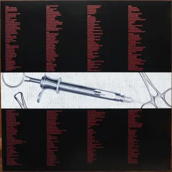 <u>PRESSING INFO</u><br><table class=inf_press><tbody><tr class=inf_info><td class=inf_title>Album:</td><td class=inf_info> From Here To Infirmary on Purple Marble  </td></tr>
    <td class=inf_title>Pressing:</td><td> Second Pressing /126  </td></tr>
    <td class=inf_title>Release Date:</td><td> Nov. 15th 2011  </td></tr>
    <td class=inf_title>Album Pressed:</td><td> 2011  </td></tr>
    <td class=inf_title>Label:</td><td> Vagrant Records/Cobraside Distribution CSDLP 1156  </td></tr>
    <td class=inf_title>Insert:</td><td> Double Sided Glossy  </td></tr>
    <td class=inf_title>Barcode:</td><td> 8 29707-95561 7  </td></tr>
    <td class=inf_title>Side A Matrix:</td><td> CSDLP-1156-A  </td></tr>
    <td class=inf_title>Side B Matrix:</td><td> CSDLP-1156-B  </td></tr>
    <td class=inf_title>&nbsp;</td><td> <a href=https://www.discogs.com/release/5384638 target=_blank rel=noopener noreferrer>View This Release on Discogs</a>  </tr></tbody></table>
<br><u>PRICING</u><span class='less' style='padding-left: 8px; color: var(--font-colour_grey);'>(prices shown in USD)</span><br><table class='inf_press'><tbody><tr class='inf_info'>
            <td class='inf_title'>Last Sold:</td>
            <td>$80.00 (Apr 4, 2026)</td>
            </tr><tr class='inf_info'>
            <td class='inf_title'>History:</td>
            <td>
                <span class='price-low' title='Sold on Dec 20, 2016'>Low: <span class='price-value'>$30.00</span></span>
                <span class='price-separator'>|</span>
                <span class='price-avg'>Avg: <span class='price-value'>$60.38</span></span>
                <span class='price-separator'>|</span>
                <span class='price-high' title='Sold on Dec 5, 2025'>High: <span class='price-value'>$150.00</span></span>
            </td>
            </tr></tbody></table><br>    <br><br><u>TRACKLIST</u><br><table class='inf_tracks'><tbody><tr>
            <td class='inf_num'>A1</td>
            <td class='inf_trk'>Private Eye</td>
            <td class='inf_len'>3:30</td>
            <td><a href='#' class='lyric-link' data-album-code='fhti' data-song-title='Private Eye'>Lyrics</a></td></tr><tr>
            <td class='inf_num'>A2</td>
            <td class='inf_trk'>Mr. Chainsaw</td>
            <td class='inf_len'>3:05</td>
            <td><a href='#' class='lyric-link' data-album-code='fhti' data-song-title='Mr. Chainsaw'>Lyrics</a></td></tr><tr>
            <td class='inf_num'>A3</td>
            <td class='inf_trk'>Take Lots With Alcohol</td>
            <td class='inf_len'>3:13</td>
            <td><a href='#' class='lyric-link' data-album-code='fhti' data-song-title='Take Lots With Alcohol'>Lyrics</a></td></tr><tr>
            <td class='inf_num'>A4</td>
            <td class='inf_trk'>Stupid Kid</td>
            <td class='inf_len'>2:23</td>
            <td><a href='#' class='lyric-link' data-album-code='fhti' data-song-title='Stupid Kid'>Lyrics</a></td></tr><tr>
            <td class='inf_num'>A5</td>
            <td class='inf_trk'>Another Innocent Girl</td>
            <td class='inf_len'>3:37</td>
            <td><a href='#' class='lyric-link' data-album-code='fhti' data-song-title='Another Innocent Girl'>Lyrics</a></td></tr><tr>
            <td class='inf_num'>A6</td>
            <td class='inf_trk'>Steamer Trunk</td>
            <td class='inf_len'>2:50</td>
            <td><a href='#' class='lyric-link' data-album-code='fhti' data-song-title='Steamer Trunk'>Lyrics</a></td></tr><tr>
            <td class='inf_num'>B1</td>
            <td class='inf_trk'>You’re Dead</td>
            <td class='inf_len'>3:50</td>
            <td><a href='#' class='lyric-link' data-album-code='fhti' data-song-title='You’re Dead'>Lyrics</a></td></tr><tr>
            <td class='inf_num'>B2</td>
            <td class='inf_trk'>Armageddon</td>
            <td class='inf_len'>2:49</td>
            <td><a href='#' class='lyric-link' data-album-code='fhti' data-song-title='Armageddon'>Lyrics</a></td></tr><tr>
            <td class='inf_num'>B3</td>
            <td class='inf_trk'>I’m Dying Tomorrow</td>
            <td class='inf_len'>2:18</td>
            <td><a href='#' class='lyric-link' data-album-code='fhti' data-song-title='I’m Dying Tomorrow'>Lyrics</a></td></tr><tr>
            <td class='inf_num'>B4</td>
            <td class='inf_trk'>Bloodied Up</td>
            <td class='inf_len'>2:51</td>
            <td><a href='#' class='lyric-link' data-album-code='fhti' data-song-title='Bloodied Up'>Lyrics</a></td></tr><tr>
            <td class='inf_num'>B5</td>
            <td class='inf_trk'>Trucks And Trains</td>
            <td class='inf_len'>3:16</td>
            <td><a href='#' class='lyric-link' data-album-code='fhti' data-song-title='Trucks And Trains'>Lyrics</a></td></tr><tr>
            <td class='inf_num'>B6</td>
            <td class='inf_trk'>Crawl</td>
            <td class='inf_len'>4:25</td>
            <td><a href='#' class='lyric-link' data-album-code='fhti' data-song-title='Crawl'>Lyrics</a></td></tr></tbody></table><br><br>
    <u>NOTES</u><br> none
 - Insert