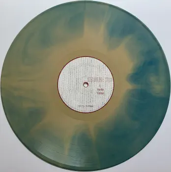 <u>PRESSING INFO</u><br><table class=inf_press><tbody><tr class=inf_info><td class=inf_title>Album:</td><td class=inf_info> From Here To Infirmary on Sunburst Tan & Blue (More Tan)  </td></tr>
    <td class=inf_title>Pressing:</td><td> Second Pressing /2  </td></tr>
    <td class=inf_title>Release Date:</td><td> Nov. 15th 2011  </td></tr>
    <td class=inf_title>Album Pressed:</td><td> 2011  </td></tr>
    <td class=inf_title>Label:</td><td> Vagrant Records/Cobraside Distribution CSDLP 1156  </td></tr>
    <td class=inf_title>Insert:</td><td> Double Sided Glossy  </td></tr>
    <td class=inf_title>Barcode:</td><td> 8 29707-95561 7  </td></tr>
    <td class=inf_title>Side A Matrix:</td><td> CSDLP-1156-A  </td></tr>
    <td class=inf_title>Side B Matrix:</td><td> CSDLP-1156-B  </td></tr>
    <td class=inf_title>&nbsp;</td><td> <a href= target=_blank rel=noopener noreferrer>View This Release on Discogs</a>  </tr></tbody></table>
    <br><br><u>TRACKLIST</u><br><table class='inf_tracks'><tbody><tr>
            <td class='inf_num'>A1</td>
            <td class='inf_trk'>Private Eye</td>
            <td class='inf_len'>3:30</td>
            <td><a href='#' class='lyric-link' data-album-code='fhti' data-song-title='Private Eye'>Lyrics</a></td></tr><tr>
            <td class='inf_num'>A2</td>
            <td class='inf_trk'>Mr. Chainsaw</td>
            <td class='inf_len'>3:05</td>
            <td><a href='#' class='lyric-link' data-album-code='fhti' data-song-title='Mr. Chainsaw'>Lyrics</a></td></tr><tr>
            <td class='inf_num'>A3</td>
            <td class='inf_trk'>Take Lots With Alcohol</td>
            <td class='inf_len'>3:13</td>
            <td><a href='#' class='lyric-link' data-album-code='fhti' data-song-title='Take Lots With Alcohol'>Lyrics</a></td></tr><tr>
            <td class='inf_num'>A4</td>
            <td class='inf_trk'>Stupid Kid</td>
            <td class='inf_len'>2:23</td>
            <td><a href='#' class='lyric-link' data-album-code='fhti' data-song-title='Stupid Kid'>Lyrics</a></td></tr><tr>
            <td class='inf_num'>A5</td>
            <td class='inf_trk'>Another Innocent Girl</td>
            <td class='inf_len'>3:37</td>
            <td><a href='#' class='lyric-link' data-album-code='fhti' data-song-title='Another Innocent Girl'>Lyrics</a></td></tr><tr>
            <td class='inf_num'>A6</td>
            <td class='inf_trk'>Steamer Trunk</td>
            <td class='inf_len'>2:50</td>
            <td><a href='#' class='lyric-link' data-album-code='fhti' data-song-title='Steamer Trunk'>Lyrics</a></td></tr><tr>
            <td class='inf_num'>B1</td>
            <td class='inf_trk'>You’re Dead</td>
            <td class='inf_len'>3:50</td>
            <td><a href='#' class='lyric-link' data-album-code='fhti' data-song-title='You’re Dead'>Lyrics</a></td></tr><tr>
            <td class='inf_num'>B2</td>
            <td class='inf_trk'>Armageddon</td>
            <td class='inf_len'>2:49</td>
            <td><a href='#' class='lyric-link' data-album-code='fhti' data-song-title='Armageddon'>Lyrics</a></td></tr><tr>
            <td class='inf_num'>B3</td>
            <td class='inf_trk'>I’m Dying Tomorrow</td>
            <td class='inf_len'>2:18</td>
            <td><a href='#' class='lyric-link' data-album-code='fhti' data-song-title='I’m Dying Tomorrow'>Lyrics</a></td></tr><tr>
            <td class='inf_num'>B4</td>
            <td class='inf_trk'>Bloodied Up</td>
            <td class='inf_len'>2:51</td>
            <td><a href='#' class='lyric-link' data-album-code='fhti' data-song-title='Bloodied Up'>Lyrics</a></td></tr><tr>
            <td class='inf_num'>B5</td>
            <td class='inf_trk'>Trucks And Trains</td>
            <td class='inf_len'>3:16</td>
            <td><a href='#' class='lyric-link' data-album-code='fhti' data-song-title='Trucks And Trains'>Lyrics</a></td></tr><tr>
            <td class='inf_num'>B6</td>
            <td class='inf_trk'>Crawl</td>
            <td class='inf_len'>4:25</td>
            <td><a href='#' class='lyric-link' data-album-code='fhti' data-song-title='Crawl'>Lyrics</a></td></tr></tbody></table><br><br>
    <u>NOTES</u><br> This was pressed with scrap vinyl beads and bought directly from a Cobraside employee. Neither copy ever hit a retail store. It appears to be a transitional copy between the Blue and the Tan variants.
 - B