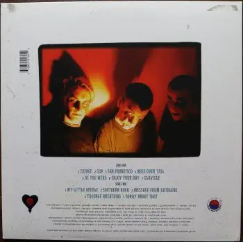 <u>PRESSING INFO</u><br><table class=inf_press><tbody><tr class=inf_info><td class=inf_title>Album:</td><td class=inf_info> Goddamnit Redux on 180g Black  </td></tr>
    <td class=inf_title>Pressing:</td><td> Third Pressing /500  </td></tr>
    <td class=inf_title>Release Date:</td><td> 2008  </td></tr>
    <td class=inf_title>Album Pressed:</td><td> 2008  </td></tr>
    <td class=inf_title>Label:</td><td> Asianman Records AM-160  </td></tr>
    <td class=inf_title>Insert:</td><td> Double Sided Glossy  </td></tr>
    <td class=inf_title>Barcode:</td><td> 6 12851-01601 9  </td></tr>
    <td class=inf_title>Side A Matrix:</td><td> [etched] AM-160-A S-65748 [stamped] GOLDEN  </td></tr>
    <td class=inf_title>Side B Matrix:</td><td> [etched] AM-160-B S-65749 [stamped] GOLDEN  </td></tr>
    <td class=inf_title>&nbsp;</td><td> <a href=https://www.discogs.com/release/4841933-Alkaline-Trio-Goddamnit target=_blank rel=noopener noreferrer>View This Release on Discogs</a>  </tr></tbody></table>
<br><u>PRICING</u><span class='less' style='padding-left: 8px; color: var(--font-colour_grey);'>(prices shown in USD)</span><br><table class='inf_press'><tbody><tr class='inf_info'>
            <td class='inf_title'>Last Sold:</td>
            <td>$23.88 (Aug 10, 2022)</td>
            </tr><tr class='inf_info'>
            <td class='inf_title'>History:</td>
            <td>
                <span class='price-low' title='Sold on Mar 29, 2018'>Low: <span class='price-value'>$7.00</span></span>
                <span class='price-separator'>|</span>
                <span class='price-avg'>Avg: <span class='price-value'>$22.83</span></span>
                <span class='price-separator'>|</span>
                <span class='price-high' title='Sold on Jul 20, 2021'>High: <span class='price-value'>$44.99</span></span>
            </td>
            </tr></tbody></table><br>    <br><br><u>TRACKLIST</u><br><table class='inf_tracks'><tbody><tr>
            <td class='inf_num'>A1</td>
            <td class='inf_trk'>Cringe</td>
            <td class='inf_len'>2:23</td>
            <td><a href='#' class='lyric-link' data-album-code='gd' data-song-title='Cringe'>Lyrics</a></td></tr><tr>
            <td class='inf_num'>A2</td>
            <td class='inf_trk'>Cop</td>
            <td class='inf_len'>2:18</td>
            <td><a href='#' class='lyric-link' data-album-code='gd' data-song-title='Cop'>Lyrics</a></td></tr><tr>
            <td class='inf_num'>A3</td>
            <td class='inf_trk'>San Francisco</td>
            <td class='inf_len'>3:52</td>
            <td><a href='#' class='lyric-link' data-album-code='gd' data-song-title='San Francisco'>Lyrics</a></td></tr><tr>
            <td class='inf_num'>A4</td>
            <td class='inf_trk'>Nose Over Tail</td>
            <td class='inf_len'>2:37</td>
            <td><a href='#' class='lyric-link' data-album-code='gd' data-song-title='Nose Over Tail'>Lyrics</a></td></tr><tr>
            <td class='inf_num'>A5</td>
            <td class='inf_trk'>As You Were</td>
            <td class='inf_len'>2:11</td>
            <td><a href='#' class='lyric-link' data-album-code='gd' data-song-title='As You Were'>Lyrics</a></td></tr><tr>
            <td class='inf_num'>A6</td>
            <td class='inf_trk'>Enjoy Your Day</td>
            <td class='inf_len'>2:17</td>
            <td><a href='#' class='lyric-link' data-album-code='gd' data-song-title='Enjoy Your Day'>Lyrics</a></td></tr><tr>
            <td class='inf_num'>A7</td>
            <td class='inf_trk'>Clavicle</td>
            <td class='inf_len'>2:28</td>
            <td><a href='#' class='lyric-link' data-album-code='gd' data-song-title='Clavicle'>Lyrics</a></td></tr><tr>
            <td class='inf_num'>B1</td>
            <td class='inf_trk'>My Little Needle</td>
            <td class='inf_len'>3:01</td>
            <td><a href='#' class='lyric-link' data-album-code='gd' data-song-title='My Little Needle'>Lyrics</a></td></tr><tr>
            <td class='inf_num'>B2</td>
            <td class='inf_trk'>Southern Rock</td>
            <td class='inf_len'>3:05</td>
            <td><a href='#' class='lyric-link' data-album-code='gd' data-song-title='Southern Rock'>Lyrics</a></td></tr><tr>
            <td class='inf_num'>B3</td>
            <td class='inf_trk'>Message From Kathlene</td>
            <td class='inf_len'>3:22</td>
            <td><a href='#' class='lyric-link' data-album-code='gd' data-song-title='Message From Kathlene'>Lyrics</a></td></tr><tr>
            <td class='inf_num'>B4</td>
            <td class='inf_trk'>Trouble Breathing</td>
            <td class='inf_len'>3:55</td>
            <td><a href='#' class='lyric-link' data-album-code='gd' data-song-title='Trouble Breathing'>Lyrics</a></td></tr><tr>
            <td class='inf_num'>B5</td>
            <td class='inf_trk'>Sorry About That</td>
            <td class='inf_len'>3:21</td>
            <td><a href='#' class='lyric-link' data-album-code='gd' data-song-title='Sorry About That'>Lyrics</a></td></tr></tbody></table><br><br>
    <u>NOTES</u><br> This is the only black pressing to feature a matte cover with glossy clocks and lettering on the sleeve (and glossy track titles and band logo on the back). All future black pressings do not have glossy features.
 - Back