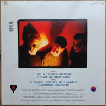 <u>PRESSING INFO</u><br><table class=inf_press><tbody><tr class=inf_info><td class=inf_title>Album:</td><td class=inf_info> Goddamnit Redux on Burgundy  </td></tr>
    <td class=inf_title>Pressing:</td><td> Eleventh Pressing /500  </td></tr>
    <td class=inf_title>Release Date:</td><td> Nov. 28th 2015  </td></tr>
    <td class=inf_title>Album Pressed:</td><td> 2015  </td></tr>
    <td class=inf_title>Label:</td><td> Asianman Records AM-160  </td></tr>
    <td class=inf_title>Insert:</td><td> Double Sided Glossy  </td></tr>
    <td class=inf_title>Barcode:</td><td> 6 12851-01601 9  </td></tr>
    <td class=inf_title>Side A Matrix:</td><td> [etched] AM-160-A S-65748 [stamped] GOLDEN  </td></tr>
    <td class=inf_title>Side B Matrix:</td><td> [etched] AM-160-B S-65749 [stamped] GOLDEN  </td></tr>
    <td class=inf_title>&nbsp;</td><td> <a href= target=_blank rel=noopener noreferrer>View This Release on Discogs</a>  </tr></tbody></table>
    <br><br><u>TRACKLIST</u><br><table class='inf_tracks'><tbody><tr>
            <td class='inf_num'>A1</td>
            <td class='inf_trk'>Cringe</td>
            <td class='inf_len'>2:23</td>
            <td><a href='#' class='lyric-link' data-album-code='gd' data-song-title='Cringe'>Lyrics</a></td></tr><tr>
            <td class='inf_num'>A2</td>
            <td class='inf_trk'>Cop</td>
            <td class='inf_len'>2:18</td>
            <td><a href='#' class='lyric-link' data-album-code='gd' data-song-title='Cop'>Lyrics</a></td></tr><tr>
            <td class='inf_num'>A3</td>
            <td class='inf_trk'>San Francisco</td>
            <td class='inf_len'>3:52</td>
            <td><a href='#' class='lyric-link' data-album-code='gd' data-song-title='San Francisco'>Lyrics</a></td></tr><tr>
            <td class='inf_num'>A4</td>
            <td class='inf_trk'>Nose Over Tail</td>
            <td class='inf_len'>2:37</td>
            <td><a href='#' class='lyric-link' data-album-code='gd' data-song-title='Nose Over Tail'>Lyrics</a></td></tr><tr>
            <td class='inf_num'>A5</td>
            <td class='inf_trk'>As You Were</td>
            <td class='inf_len'>2:11</td>
            <td><a href='#' class='lyric-link' data-album-code='gd' data-song-title='As You Were'>Lyrics</a></td></tr><tr>
            <td class='inf_num'>A6</td>
            <td class='inf_trk'>Enjoy Your Day</td>
            <td class='inf_len'>2:17</td>
            <td><a href='#' class='lyric-link' data-album-code='gd' data-song-title='Enjoy Your Day'>Lyrics</a></td></tr><tr>
            <td class='inf_num'>A7</td>
            <td class='inf_trk'>Clavicle</td>
            <td class='inf_len'>2:28</td>
            <td><a href='#' class='lyric-link' data-album-code='gd' data-song-title='Clavicle'>Lyrics</a></td></tr><tr>
            <td class='inf_num'>B1</td>
            <td class='inf_trk'>My Little Needle</td>
            <td class='inf_len'>3:01</td>
            <td><a href='#' class='lyric-link' data-album-code='gd' data-song-title='My Little Needle'>Lyrics</a></td></tr><tr>
            <td class='inf_num'>B2</td>
            <td class='inf_trk'>Southern Rock</td>
            <td class='inf_len'>3:05</td>
            <td><a href='#' class='lyric-link' data-album-code='gd' data-song-title='Southern Rock'>Lyrics</a></td></tr><tr>
            <td class='inf_num'>B3</td>
            <td class='inf_trk'>Message From Kathlene</td>
            <td class='inf_len'>3:22</td>
            <td><a href='#' class='lyric-link' data-album-code='gd' data-song-title='Message From Kathlene'>Lyrics</a></td></tr><tr>
            <td class='inf_num'>B4</td>
            <td class='inf_trk'>Trouble Breathing</td>
            <td class='inf_len'>3:55</td>
            <td><a href='#' class='lyric-link' data-album-code='gd' data-song-title='Trouble Breathing'>Lyrics</a></td></tr><tr>
            <td class='inf_num'>B5</td>
            <td class='inf_trk'>Sorry About That</td>
            <td class='inf_len'>3:21</td>
            <td><a href='#' class='lyric-link' data-album-code='gd' data-song-title='Sorry About That'>Lyrics</a></td></tr></tbody></table><br><br>
    <u>NOTES</u><br> The sleeve of this release has a flat finish, compared to previous pressings that had glossy features.
 - Back