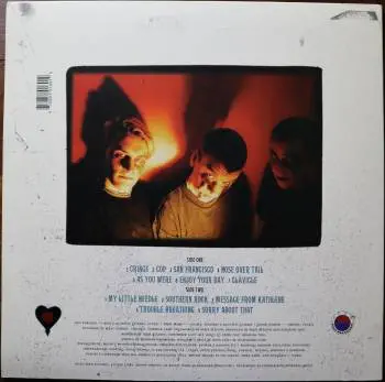 <u>PRESSING INFO</u><br><table class=inf_press><tbody><tr class=inf_info><td class=inf_title>Album:</td><td class=inf_info> Goddamnit Redux on Half Purple / Half Yellow with Black Splatter (Vinyl Collective Exclusive)  </td></tr>
    <td class=inf_title>Pressing:</td><td> First Pressing /500  </td></tr>
    <td class=inf_title>Release Date:</td><td> Mar. 11th 2008  </td></tr>
    <td class=inf_title>Album Pressed:</td><td> 2008  </td></tr>
    <td class=inf_title>Label:</td><td> Asianman Records AM-160  </td></tr>
    <td class=inf_title>Insert:</td><td> Double Sided Glossy  </td></tr>
    <td class=inf_title>Barcode:</td><td> 6 12851-01601 9  </td></tr>
    <td class=inf_title>Side A Matrix:</td><td> 74940E1/B GOD  </td></tr>
    <td class=inf_title>Side B Matrix:</td><td> 74940E2/A DAMNIT!  </td></tr>
    <td class=inf_title>&nbsp;</td><td> <a href=https://www.discogs.com/release/1584614-Alkaline-Trio-Goddamnit target=_blank rel=noopener noreferrer>View This Release on Discogs</a>  </tr></tbody></table>
<br><u>PRICING</u><span class='less' style='padding-left: 8px; color: var(--font-colour_grey);'>(prices shown in USD)</span><br><table class='inf_press'><tbody><tr class='inf_info'>
            <td class='inf_title'>Last Sold:</td>
            <td><span title='Sold for A$20.00'>$14.00</span> (Sep 22, 2024)</td>
            </tr><tr class='inf_info'>
            <td class='inf_title'>History:</td>
            <td>
                <span class='price-low' title='Sold on Jun 15, 2015'>Low: <span class='price-value'>$10.00</span></span>
                <span class='price-separator'>|</span>
                <span class='price-avg'>Avg: <span class='price-value'>$30.40</span></span>
                <span class='price-separator'>|</span>
                <span class='price-high' title='Sold on Nov 15, 2020'>High: <span class='price-value'>$50.69</span></span>
            </td>
            </tr></tbody></table><br>    <br><br><u>TRACKLIST</u><br><table class='inf_tracks'><tbody><tr>
            <td class='inf_num'>A1</td>
            <td class='inf_trk'>Cringe</td>
            <td class='inf_len'>2:23</td>
            <td><a href='#' class='lyric-link' data-album-code='gd' data-song-title='Cringe'>Lyrics</a></td></tr><tr>
            <td class='inf_num'>A2</td>
            <td class='inf_trk'>Cop</td>
            <td class='inf_len'>2:18</td>
            <td><a href='#' class='lyric-link' data-album-code='gd' data-song-title='Cop'>Lyrics</a></td></tr><tr>
            <td class='inf_num'>A3</td>
            <td class='inf_trk'>San Francisco</td>
            <td class='inf_len'>3:52</td>
            <td><a href='#' class='lyric-link' data-album-code='gd' data-song-title='San Francisco'>Lyrics</a></td></tr><tr>
            <td class='inf_num'>A4</td>
            <td class='inf_trk'>Nose Over Tail</td>
            <td class='inf_len'>2:37</td>
            <td><a href='#' class='lyric-link' data-album-code='gd' data-song-title='Nose Over Tail'>Lyrics</a></td></tr><tr>
            <td class='inf_num'>A5</td>
            <td class='inf_trk'>As You Were</td>
            <td class='inf_len'>2:11</td>
            <td><a href='#' class='lyric-link' data-album-code='gd' data-song-title='As You Were'>Lyrics</a></td></tr><tr>
            <td class='inf_num'>A6</td>
            <td class='inf_trk'>Enjoy Your Day</td>
            <td class='inf_len'>2:17</td>
            <td><a href='#' class='lyric-link' data-album-code='gd' data-song-title='Enjoy Your Day'>Lyrics</a></td></tr><tr>
            <td class='inf_num'>A7</td>
            <td class='inf_trk'>Clavicle</td>
            <td class='inf_len'>2:28</td>
            <td><a href='#' class='lyric-link' data-album-code='gd' data-song-title='Clavicle'>Lyrics</a></td></tr><tr>
            <td class='inf_num'>B1</td>
            <td class='inf_trk'>My Little Needle</td>
            <td class='inf_len'>3:01</td>
            <td><a href='#' class='lyric-link' data-album-code='gd' data-song-title='My Little Needle'>Lyrics</a></td></tr><tr>
            <td class='inf_num'>B2</td>
            <td class='inf_trk'>Southern Rock</td>
            <td class='inf_len'>3:05</td>
            <td><a href='#' class='lyric-link' data-album-code='gd' data-song-title='Southern Rock'>Lyrics</a></td></tr><tr>
            <td class='inf_num'>B3</td>
            <td class='inf_trk'>Message From Kathlene</td>
            <td class='inf_len'>3:22</td>
            <td><a href='#' class='lyric-link' data-album-code='gd' data-song-title='Message From Kathlene'>Lyrics</a></td></tr><tr>
            <td class='inf_num'>B4</td>
            <td class='inf_trk'>Trouble Breathing</td>
            <td class='inf_len'>3:55</td>
            <td><a href='#' class='lyric-link' data-album-code='gd' data-song-title='Trouble Breathing'>Lyrics</a></td></tr><tr>
            <td class='inf_num'>B5</td>
            <td class='inf_trk'>Sorry About That</td>
            <td class='inf_len'>3:21</td>
            <td><a href='#' class='lyric-link' data-album-code='gd' data-song-title='Sorry About That'>Lyrics</a></td></tr></tbody></table><br><br>
    <u>NOTES</u><br> This 1st pressing has a matte cover but the lettering and clocks on the front, as well as the track titles and Heart & Skull logo on the back, have a glossy finish.
 - Back