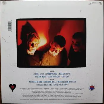 <u>PRESSING INFO</u><br><table class=inf_press><tbody><tr class=inf_info><td class=inf_title>Album:</td><td class=inf_info> Goddamnit Redux on Random Colour 'Half Red / Half Blue'  </td></tr>
    <td class=inf_title>Pressing:</td><td> Sixteenth Pressing /1000  </td></tr>
    <td class=inf_title>Release Date:</td><td> Feb. 15th 2021  </td></tr>
    <td class=inf_title>Album Pressed:</td><td> 2021  </td></tr>
    <td class=inf_title>Label:</td><td> Asianman Records AM-160  </td></tr>
    <td class=inf_title>Insert:</td><td> Double Sided Glossy  </td></tr>
    <td class=inf_title>Barcode:</td><td> 6 12851-01601 9  </td></tr>
    <td class=inf_title>Side A Matrix:</td><td> [etched] AM-160-A S-65748 [stamped] GOLDEN  </td></tr>
    <td class=inf_title>Side B Matrix:</td><td> [etched] AM-160-B S-65749 [stamped] GOLDEN  </td></tr>
    <td class=inf_title>&nbsp;</td><td> <a href=https://www.discogs.com/release/17544028-Alkaline-Trio-Goddamnit target=_blank rel=noopener noreferrer>View This Release on Discogs</a>  </tr></tbody></table>
<br><u>PRICING</u><span class='less' style='padding-left: 8px; color: var(--font-colour_grey);'>(prices shown in USD)</span><br><table class='inf_press'><tbody><tr class='inf_info'>
            <td class='inf_title'>Last Sold:</td>
            <td>$33.15 (Feb 7, 2025)</td>
            </tr><tr class='inf_info'>
            <td class='inf_title'>History:</td>
            <td>
                <span class='price-low' title='Sold on Aug 29, 2021'>Low: <span class='price-value'>$15.00</span></span>
                <span class='price-separator'>|</span>
                <span class='price-avg'>Avg: <span class='price-value'>$29.77</span></span>
                <span class='price-separator'>|</span>
                <span class='price-high' title='Sold on Jun 17, 2021'>High: <span class='price-value'>$39.99</span></span>
            </td>
            </tr></tbody></table><br>    <br><br><u>TRACKLIST</u><br><table class='inf_tracks'><tbody><tr>
            <td class='inf_num'>A1</td>
            <td class='inf_trk'>Cringe</td>
            <td class='inf_len'>2:23</td>
            <td><a href='#' class='lyric-link' data-album-code='gd' data-song-title='Cringe'>Lyrics</a></td></tr><tr>
            <td class='inf_num'>A2</td>
            <td class='inf_trk'>Cop</td>
            <td class='inf_len'>2:18</td>
            <td><a href='#' class='lyric-link' data-album-code='gd' data-song-title='Cop'>Lyrics</a></td></tr><tr>
            <td class='inf_num'>A3</td>
            <td class='inf_trk'>San Francisco</td>
            <td class='inf_len'>3:52</td>
            <td><a href='#' class='lyric-link' data-album-code='gd' data-song-title='San Francisco'>Lyrics</a></td></tr><tr>
            <td class='inf_num'>A4</td>
            <td class='inf_trk'>Nose Over Tail</td>
            <td class='inf_len'>2:37</td>
            <td><a href='#' class='lyric-link' data-album-code='gd' data-song-title='Nose Over Tail'>Lyrics</a></td></tr><tr>
            <td class='inf_num'>A5</td>
            <td class='inf_trk'>As You Were</td>
            <td class='inf_len'>2:11</td>
            <td><a href='#' class='lyric-link' data-album-code='gd' data-song-title='As You Were'>Lyrics</a></td></tr><tr>
            <td class='inf_num'>A6</td>
            <td class='inf_trk'>Enjoy Your Day</td>
            <td class='inf_len'>2:17</td>
            <td><a href='#' class='lyric-link' data-album-code='gd' data-song-title='Enjoy Your Day'>Lyrics</a></td></tr><tr>
            <td class='inf_num'>A7</td>
            <td class='inf_trk'>Clavicle</td>
            <td class='inf_len'>2:28</td>
            <td><a href='#' class='lyric-link' data-album-code='gd' data-song-title='Clavicle'>Lyrics</a></td></tr><tr>
            <td class='inf_num'>B1</td>
            <td class='inf_trk'>My Little Needle</td>
            <td class='inf_len'>3:01</td>
            <td><a href='#' class='lyric-link' data-album-code='gd' data-song-title='My Little Needle'>Lyrics</a></td></tr><tr>
            <td class='inf_num'>B2</td>
            <td class='inf_trk'>Southern Rock</td>
            <td class='inf_len'>3:05</td>
            <td><a href='#' class='lyric-link' data-album-code='gd' data-song-title='Southern Rock'>Lyrics</a></td></tr><tr>
            <td class='inf_num'>B3</td>
            <td class='inf_trk'>Message From Kathlene</td>
            <td class='inf_len'>3:22</td>
            <td><a href='#' class='lyric-link' data-album-code='gd' data-song-title='Message From Kathlene'>Lyrics</a></td></tr><tr>
            <td class='inf_num'>B4</td>
            <td class='inf_trk'>Trouble Breathing</td>
            <td class='inf_len'>3:55</td>
            <td><a href='#' class='lyric-link' data-album-code='gd' data-song-title='Trouble Breathing'>Lyrics</a></td></tr><tr>
            <td class='inf_num'>B5</td>
            <td class='inf_trk'>Sorry About That</td>
            <td class='inf_len'>3:21</td>
            <td><a href='#' class='lyric-link' data-album-code='gd' data-song-title='Sorry About That'>Lyrics</a></td></tr></tbody></table><br><br>
    <u>NOTES</u><br> Thin white border around insert. Former DVD order form is now covered by Heart/Skull logos. Center labels are black Heart/Skull logos. The sleeve of this release has a flat finish, compared to previous pressings that had glossy features.
 - Back