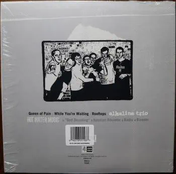 <u>PRESSING INFO</u><br><table class=inf_press><tbody><tr class=inf_info><td class=inf_title>Album:</td><td class=inf_info> Hot Water Music Split on Ruby with Black Marble (Newbury Comics Exclusive)  </td></tr>
    <td class=inf_title>Pressing:</td><td> Seventh Pressing /500  </td></tr>
    <td class=inf_title>Release Date:</td><td> July 29th 2022  </td></tr>
    <td class=inf_title>Album Pressed:</td><td> 2022  </td></tr>
    <td class=inf_title>Label:</td><td> Jade Tree Records JT1067 82119-1  </td></tr>
    <td class=inf_title>Insert:</td><td> Printed Glossy Inner Sleeve  </td></tr>
    <td class=inf_title>Barcode:</td><td> 0 45778-21191 3  </td></tr>
    <td class=inf_title>Side A Matrix:</td><td> EPT·82119·1·A SAFF  </td></tr>
    <td class=inf_title>Side B Matrix:</td><td> EPT·82119·1·B SAFF  </td></tr>
    <td class=inf_title>&nbsp;</td><td> <a href=https://www.discogs.com/release/24047864 target=_blank rel=noopener noreferrer>View This Release on Discogs</a>  </tr></tbody></table>
<br><u>PRICING</u><span class='less' style='padding-left: 8px; color: var(--font-colour_grey);'>(prices shown in USD)</span><br><table class='inf_press'><tbody><tr class='inf_info'>
            <td class='inf_title'>Last Sold:</td>
            <td>$9.52 (Jan 23, 2025)</td>
            </tr><tr class='inf_info'>
            <td class='inf_title'>History:</td>
            <td>
                <span class='price-low' title='Sold on Jan 23, 2025'>Low: <span class='price-value'>$9.52</span></span>
                <span class='price-separator'>|</span>
                <span class='price-avg'>Avg: <span class='price-value'>$32.71</span></span>
                <span class='price-separator'>|</span>
                <span class='price-high' title='Sold on Aug 1, 2022'>High: <span class='price-value'>$59.99</span></span>
            </td>
            </tr></tbody></table><br>    <br><br><u>TRACKLIST</u><br><table class='inf_tracks'><tbody><tr>
            <td class='inf_num'>A1</td>
            <td class='inf_trk'>Alkaline Trio - Queen Of Pain</td>
            <td class='inf_len'>3:57</td>
            <td><a href='#' class='lyric-link' data-album-code='splits' data-song-title='Alkaline Trio - Queen Of Pain'>Lyrics</a></td></tr><tr>
            <td class='inf_num'>A2</td>
            <td class='inf_trk'>Alkaline Trio - While You’re Waiting</td>
            <td class='inf_len'>4:07</td>
            <td><a href='#' class='lyric-link' data-album-code='splits' data-song-title='Alkaline Trio - While You’re Waiting'>Lyrics</a></td></tr><tr>
            <td class='inf_num'>A3</td>
            <td class='inf_trk'>Alkaline Trio - Rooftops</td>
            <td class='inf_len'>2:15</td>
            <td><a href='#' class='lyric-link' data-album-code='splits' data-song-title='Alkaline Trio - Rooftops'>Lyrics</a></td></tr><tr>
            <td class='inf_num'>B1</td>
            <td class='inf_trk'>Hot Water Music - God Deciding</td>
            <td class='inf_len'>2:37</td>
            <td><a href='#' class='lyric-link' data-album-code='splits' data-song-title='Hot Water Music - God Deciding'>Lyrics</a></td></tr><tr>
            <td class='inf_num'>B2</td>
            <td class='inf_trk'>Hot Water Music - Russian Roulette</td>
            <td class='inf_len'>3:25</td>
            <td><a href='#' class='lyric-link' data-album-code='splits' data-song-title='Hot Water Music - Russian Roulette'>Lyrics</a></td></tr><tr>
            <td class='inf_num'>B3</td>
            <td class='inf_trk'>Hot Water Music - Radio</td>
            <td class='inf_len'>4:12</td>
            <td><a href='#' class='lyric-link' data-album-code='splits' data-song-title='Hot Water Music - Radio'>Lyrics</a></td></tr><tr>
            <td class='inf_num'>B4</td>
            <td class='inf_trk'>Hot Water Music - Bleeder</td>
            <td class='inf_len'>3:13</td>
            <td><a href='#' class='lyric-link' data-album-code='splits' data-song-title='Hot Water Music - Bleeder'>Lyrics</a></td></tr></tbody></table><br><br>
    <u>NOTES</u><br> Printed inner sleeve (Heavier cardstock and slightly glossier finish compared to 1st presses)
 - Back