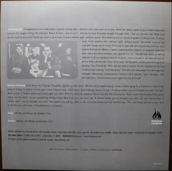 <u>PRESSING INFO</u><br><table class=inf_press><tbody><tr class=inf_info><td class=inf_title>Album:</td><td class=inf_info> Hot Water Music Split on Ruby with Black Marble (Newbury Comics Exclusive)  </td></tr>
    <td class=inf_title>Pressing:</td><td> Seventh Pressing /500  </td></tr>
    <td class=inf_title>Release Date:</td><td> July 29th 2022  </td></tr>
    <td class=inf_title>Album Pressed:</td><td> 2022  </td></tr>
    <td class=inf_title>Label:</td><td> Jade Tree Records JT1067 82119-1  </td></tr>
    <td class=inf_title>Insert:</td><td> Printed Glossy Inner Sleeve  </td></tr>
    <td class=inf_title>Barcode:</td><td> 0 45778-21191 3  </td></tr>
    <td class=inf_title>Side A Matrix:</td><td> EPT·82119·1·A SAFF  </td></tr>
    <td class=inf_title>Side B Matrix:</td><td> EPT·82119·1·B SAFF  </td></tr>
    <td class=inf_title>&nbsp;</td><td> <a href=https://www.discogs.com/release/24047864 target=_blank rel=noopener noreferrer>View This Release on Discogs</a>  </tr></tbody></table>
<br><u>PRICING</u><span class='less' style='padding-left: 8px; color: var(--font-colour_grey);'>(prices shown in USD)</span><br><table class='inf_press'><tbody><tr class='inf_info'>
            <td class='inf_title'>Last Sold:</td>
            <td>$9.52 (Jan 23, 2025)</td>
            </tr><tr class='inf_info'>
            <td class='inf_title'>History:</td>
            <td>
                <span class='price-low' title='Sold on Jan 23, 2025'>Low: <span class='price-value'>$9.52</span></span>
                <span class='price-separator'>|</span>
                <span class='price-avg'>Avg: <span class='price-value'>$32.71</span></span>
                <span class='price-separator'>|</span>
                <span class='price-high' title='Sold on Aug 1, 2022'>High: <span class='price-value'>$59.99</span></span>
            </td>
            </tr></tbody></table><br>    <br><br><u>TRACKLIST</u><br><table class='inf_tracks'><tbody><tr>
            <td class='inf_num'>A1</td>
            <td class='inf_trk'>Alkaline Trio - Queen Of Pain</td>
            <td class='inf_len'>3:57</td>
            <td><a href='#' class='lyric-link' data-album-code='splits' data-song-title='Alkaline Trio - Queen Of Pain'>Lyrics</a></td></tr><tr>
            <td class='inf_num'>A2</td>
            <td class='inf_trk'>Alkaline Trio - While You’re Waiting</td>
            <td class='inf_len'>4:07</td>
            <td><a href='#' class='lyric-link' data-album-code='splits' data-song-title='Alkaline Trio - While You’re Waiting'>Lyrics</a></td></tr><tr>
            <td class='inf_num'>A3</td>
            <td class='inf_trk'>Alkaline Trio - Rooftops</td>
            <td class='inf_len'>2:15</td>
            <td><a href='#' class='lyric-link' data-album-code='splits' data-song-title='Alkaline Trio - Rooftops'>Lyrics</a></td></tr><tr>
            <td class='inf_num'>B1</td>
            <td class='inf_trk'>Hot Water Music - God Deciding</td>
            <td class='inf_len'>2:37</td>
            <td><a href='#' class='lyric-link' data-album-code='splits' data-song-title='Hot Water Music - God Deciding'>Lyrics</a></td></tr><tr>
            <td class='inf_num'>B2</td>
            <td class='inf_trk'>Hot Water Music - Russian Roulette</td>
            <td class='inf_len'>3:25</td>
            <td><a href='#' class='lyric-link' data-album-code='splits' data-song-title='Hot Water Music - Russian Roulette'>Lyrics</a></td></tr><tr>
            <td class='inf_num'>B3</td>
            <td class='inf_trk'>Hot Water Music - Radio</td>
            <td class='inf_len'>4:12</td>
            <td><a href='#' class='lyric-link' data-album-code='splits' data-song-title='Hot Water Music - Radio'>Lyrics</a></td></tr><tr>
            <td class='inf_num'>B4</td>
            <td class='inf_trk'>Hot Water Music - Bleeder</td>
            <td class='inf_len'>3:13</td>
            <td><a href='#' class='lyric-link' data-album-code='splits' data-song-title='Hot Water Music - Bleeder'>Lyrics</a></td></tr></tbody></table><br><br>
    <u>NOTES</u><br> Printed inner sleeve (Heavier cardstock and slightly glossier finish compared to 1st presses)
 - Sleeve2