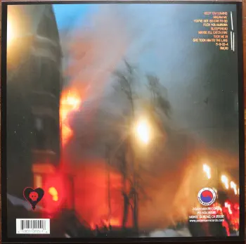 <u>PRESSING INFO</u><br><table class=inf_press><tbody><tr class=inf_info><td class=inf_title>Album:</td><td class=inf_info> Maybe I'll Catch Fire on Random Colour 'Metallic Blue Marble'  </td></tr>
    <td class=inf_title>Pressing:</td><td> Eighteenth Pressing /1000  </td></tr>
    <td class=inf_title>Release Date:</td><td> Aug. 1st 2023  </td></tr>
    <td class=inf_title>Album Pressed:</td><td> 2023  </td></tr>
    <td class=inf_title>Label:</td><td> Asianman Records AM 055  </td></tr>
    <td class=inf_title>Insert:</td><td> Double Sided Glossy  </td></tr>
    <td class=inf_title>Barcode:</td><td> 6 12851-0055-1 8  </td></tr>
    <td class=inf_title>Side A Matrix:</td><td> 1089-AM055- 1 A 5 S-65692  </td></tr>
    <td class=inf_title>Side B Matrix:</td><td> 7689-AM055-1(B) S-68693  </td></tr>
    <td class=inf_title>&nbsp;</td><td> <a href=https://www.discogs.com/release/27941538 target=_blank rel=noopener noreferrer>View This Release on Discogs</a>  </tr></tbody></table>
<br><u>PRICING</u><span class='less' style='padding-left: 8px; color: var(--font-colour_grey);'>(prices shown in USD)</span><br><table class='inf_press'><tbody><tr class='inf_info'>
            <td class='inf_title'>Last Sold:</td>
            <td>$28.00 (Jun 18, 2026)</td>
            </tr><tr class='inf_info'>
            <td class='inf_title'>History:</td>
            <td>
                <span class='price-low' title='Sold on Apr 22, 2025'>Low: <span class='price-value'>$19.79</span></span>
                <span class='price-separator'>|</span>
                <span class='price-avg'>Avg: <span class='price-value'>$26.34</span></span>
                <span class='price-separator'>|</span>
                <span class='price-high' title='Sold on Apr 4, 2026'>High: <span class='price-value'>$44.00</span></span>
            </td>
            </tr></tbody></table><br>    <br><br><u>TRACKLIST</u><br><table class='inf_tracks'><tbody><tr>
            <td class='inf_num'>A1</td>
            <td class='inf_trk'>Keep ’Em Coming</td>
            <td class='inf_len'>4:10</td>
            <td><a href='#' class='lyric-link' data-album-code='micf' data-song-title='Keep ’Em Coming'>Lyrics</a></td></tr><tr>
            <td class='inf_num'>A2</td>
            <td class='inf_trk'>Madam Me</td>
            <td class='inf_len'>2:59</td>
            <td><a href='#' class='lyric-link' data-album-code='micf' data-song-title='Madam Me'>Lyrics</a></td></tr><tr>
            <td class='inf_num'>A3</td>
            <td class='inf_trk'>You’ve Got So Far To Go</td>
            <td class='inf_len'>3:14</td>
            <td><a href='#' class='lyric-link' data-album-code='micf' data-song-title='You’ve Got So Far To Go'>Lyrics</a></td></tr><tr>
            <td class='inf_num'>A4</td>
            <td class='inf_trk'>Fuck You Aurora</td>
            <td class='inf_len'>4:49</td>
            <td><a href='#' class='lyric-link' data-album-code='micf' data-song-title='Fuck You Aurora'>Lyrics</a></td></tr><tr>
            <td class='inf_num'>A5</td>
            <td class='inf_trk'>Sleepyhead</td>
            <td class='inf_len'>3:56</td>
            <td><a href='#' class='lyric-link' data-album-code='micf' data-song-title='Sleepyhead'>Lyrics</a></td></tr><tr>
            <td class='inf_num'>B1</td>
            <td class='inf_trk'>Maybe I’ll Catch Fire</td>
            <td class='inf_len'>3:07</td>
            <td><a href='#' class='lyric-link' data-album-code='micf' data-song-title='Maybe I’ll Catch Fire'>Lyrics</a></td></tr><tr>
            <td class='inf_num'>B2</td>
            <td class='inf_trk'>Tuck Me In</td>
            <td class='inf_len'>2:39</td>
            <td><a href='#' class='lyric-link' data-album-code='micf' data-song-title='Tuck Me In'>Lyrics</a></td></tr><tr>
            <td class='inf_num'>B3</td>
            <td class='inf_trk'>She Took Him To The Lake</td>
            <td class='inf_len'>2:40</td>
            <td><a href='#' class='lyric-link' data-album-code='micf' data-song-title='She Took Him To The Lake'>Lyrics</a></td></tr><tr>
            <td class='inf_num'>B4</td>
            <td class='inf_trk'>5-3-10-4</td>
            <td class='inf_len'>2:56</td>
            <td><a href='#' class='lyric-link' data-album-code='micf' data-song-title='5-3-10-4'>Lyrics</a></td></tr><tr>
            <td class='inf_num'>B5</td>
            <td class='inf_trk'>Radio</td>
            <td class='inf_len'>4:41</td>
            <td><a href='#' class='lyric-link' data-album-code='micf' data-song-title='Radio'>Lyrics</a></td></tr></tbody></table><br><br>
    <u>NOTES</u><br> 18th press: 1,000 random color vinyl(237were pink/130 blue. The rest are random AF)
 - Back