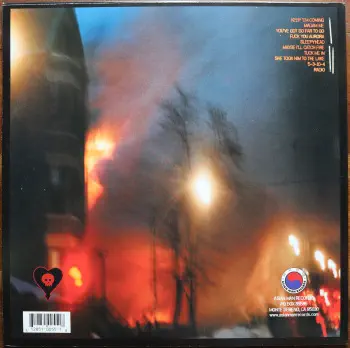 <u>PRESSING INFO</u><br><table class=inf_press><tbody><tr class=inf_info><td class=inf_title>Album:</td><td class=inf_info> Maybe I'll Catch Fire on Random Colour 'Half Orange / Half Brown'  </td></tr>
    <td class=inf_title>Pressing:</td><td> Thirteenth Pressing /1000  </td></tr>
    <td class=inf_title>Release Date:</td><td> Feb. 18th 2021  </td></tr>
    <td class=inf_title>Album Pressed:</td><td> 2021  </td></tr>
    <td class=inf_title>Label:</td><td> Asianman Records AM 055  </td></tr>
    <td class=inf_title>Insert:</td><td> Single Sided Glossy  </td></tr>
    <td class=inf_title>Barcode:</td><td> 6 12851-0055-1 8  </td></tr>
    <td class=inf_title>Side A Matrix:</td><td> 1089-AM055- 1 A 5 S-65692  </td></tr>
    <td class=inf_title>Side B Matrix:</td><td> 7689-AM055-1(B) S-68693  </td></tr>
    <td class=inf_title>&nbsp;</td><td> <a href=https://www.discogs.com/release/17589313 target=_blank rel=noopener noreferrer>View This Release on Discogs</a>  </tr></tbody></table>
<br><u>PRICING</u><span class='less' style='padding-left: 8px; color: var(--font-colour_grey);'>(prices shown in USD)</span><br><table class='inf_press'><tbody><tr class='inf_info'>
            <td class='inf_title'>Last Sold:</td>
            <td>$20.00 (Nov 29, 2025)</td>
            </tr><tr class='inf_info'>
            <td class='inf_title'>History:</td>
            <td>
                <span class='price-low' title='Sold on Sep 3, 2021'>Low: <span class='price-value'>$10.00</span></span>
                <span class='price-separator'>|</span>
                <span class='price-avg'>Avg: <span class='price-value'>$30.90</span></span>
                <span class='price-separator'>|</span>
                <span class='price-high' title='€62.90 · Sold on Feb 5, 2023'>High: <span class='price-value'>$71.64</span></span>
            </td>
            </tr></tbody></table><br>    <br><br><u>TRACKLIST</u><br><table class='inf_tracks'><tbody><tr>
            <td class='inf_num'>A1</td>
            <td class='inf_trk'>Keep ’Em Coming</td>
            <td class='inf_len'>4:10</td>
            <td><a href='#' class='lyric-link' data-album-code='micf' data-song-title='Keep ’Em Coming'>Lyrics</a></td></tr><tr>
            <td class='inf_num'>A2</td>
            <td class='inf_trk'>Madam Me</td>
            <td class='inf_len'>2:59</td>
            <td><a href='#' class='lyric-link' data-album-code='micf' data-song-title='Madam Me'>Lyrics</a></td></tr><tr>
            <td class='inf_num'>A3</td>
            <td class='inf_trk'>You’ve Got So Far To Go</td>
            <td class='inf_len'>3:14</td>
            <td><a href='#' class='lyric-link' data-album-code='micf' data-song-title='You’ve Got So Far To Go'>Lyrics</a></td></tr><tr>
            <td class='inf_num'>A4</td>
            <td class='inf_trk'>Fuck You Aurora</td>
            <td class='inf_len'>4:49</td>
            <td><a href='#' class='lyric-link' data-album-code='micf' data-song-title='Fuck You Aurora'>Lyrics</a></td></tr><tr>
            <td class='inf_num'>A5</td>
            <td class='inf_trk'>Sleepyhead</td>
            <td class='inf_len'>3:56</td>
            <td><a href='#' class='lyric-link' data-album-code='micf' data-song-title='Sleepyhead'>Lyrics</a></td></tr><tr>
            <td class='inf_num'>B1</td>
            <td class='inf_trk'>Maybe I’ll Catch Fire</td>
            <td class='inf_len'>3:07</td>
            <td><a href='#' class='lyric-link' data-album-code='micf' data-song-title='Maybe I’ll Catch Fire'>Lyrics</a></td></tr><tr>
            <td class='inf_num'>B2</td>
            <td class='inf_trk'>Tuck Me In</td>
            <td class='inf_len'>2:39</td>
            <td><a href='#' class='lyric-link' data-album-code='micf' data-song-title='Tuck Me In'>Lyrics</a></td></tr><tr>
            <td class='inf_num'>B3</td>
            <td class='inf_trk'>She Took Him To The Lake</td>
            <td class='inf_len'>2:40</td>
            <td><a href='#' class='lyric-link' data-album-code='micf' data-song-title='She Took Him To The Lake'>Lyrics</a></td></tr><tr>
            <td class='inf_num'>B4</td>
            <td class='inf_trk'>5-3-10-4</td>
            <td class='inf_len'>2:56</td>
            <td><a href='#' class='lyric-link' data-album-code='micf' data-song-title='5-3-10-4'>Lyrics</a></td></tr><tr>
            <td class='inf_num'>B5</td>
            <td class='inf_trk'>Radio</td>
            <td class='inf_len'>4:41</td>
            <td><a href='#' class='lyric-link' data-album-code='micf' data-song-title='Radio'>Lyrics</a></td></tr></tbody></table><br><br>
    <u>NOTES</u><br> This pressing has switched back to single sided glossy inserts. This pressing marks the first time United Record Pressing began pressing Maybe I'll Catch Fire.
 - Back