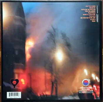 <u>PRESSING INFO</u><br><table class=inf_press><tbody><tr class=inf_info><td class=inf_title>Album:</td><td class=inf_info> Maybe I'll Catch Fire on Random Colour 'Half Purple / Half Blue'  </td></tr>
    <td class=inf_title>Pressing:</td><td> Nineteenth Pressing /1000  </td></tr>
    <td class=inf_title>Release Date:</td><td> May 16th 2024  </td></tr>
    <td class=inf_title>Album Pressed:</td><td> 2024  </td></tr>
    <td class=inf_title>Label:</td><td> Asianman Records AM 055  </td></tr>
    <td class=inf_title>Insert:</td><td> Double Sided Glossy  </td></tr>
    <td class=inf_title>Barcode:</td><td> 6 12851-0055-1 8  </td></tr>
    <td class=inf_title>Side A Matrix:</td><td> 1089-AM055- 1 A 5 S-65692  </td></tr>
    <td class=inf_title>Side B Matrix:</td><td> 7689-AM055-1(B) S-68693  </td></tr>
    <td class=inf_title>&nbsp;</td><td> <a href=https://www.discogs.com/release/32106846 target=_blank rel=noopener noreferrer>View This Release on Discogs</a>  </tr></tbody></table>
<br><u>PRICING</u><span class='less' style='padding-left: 8px; color: var(--font-colour_grey);'>(prices shown in USD)</span><br><table class='inf_press'><tbody><tr class='inf_info'>
            <td class='inf_title'>Last Sold:</td>
            <td><span title='Sold for €22.09'>$25.16</span> (Jul 19, 2025)</td>
            </tr><tr class='inf_info'>
            <td class='inf_title'>History:</td>
            <td>
                <span class='price-low' title='Sold on Apr 16, 2025'>Low: <span class='price-value'>$21.98</span></span>
                <span class='price-separator'>|</span>
                <span class='price-avg'>Avg: <span class='price-value'>$23.04</span></span>
                <span class='price-separator'>|</span>
                <span class='price-high' title='€22.09 · Sold on Jul 19, 2025'>High: <span class='price-value'>$25.16</span></span>
            </td>
            </tr></tbody></table><br>    <br><br><u>TRACKLIST</u><br><table class='inf_tracks'><tbody><tr>
            <td class='inf_num'>A1</td>
            <td class='inf_trk'>Keep ’Em Coming</td>
            <td class='inf_len'>4:10</td>
            <td><a href='#' class='lyric-link' data-album-code='micf' data-song-title='Keep ’Em Coming'>Lyrics</a></td></tr><tr>
            <td class='inf_num'>A2</td>
            <td class='inf_trk'>Madam Me</td>
            <td class='inf_len'>2:59</td>
            <td><a href='#' class='lyric-link' data-album-code='micf' data-song-title='Madam Me'>Lyrics</a></td></tr><tr>
            <td class='inf_num'>A3</td>
            <td class='inf_trk'>You’ve Got So Far To Go</td>
            <td class='inf_len'>3:14</td>
            <td><a href='#' class='lyric-link' data-album-code='micf' data-song-title='You’ve Got So Far To Go'>Lyrics</a></td></tr><tr>
            <td class='inf_num'>A4</td>
            <td class='inf_trk'>Fuck You Aurora</td>
            <td class='inf_len'>4:49</td>
            <td><a href='#' class='lyric-link' data-album-code='micf' data-song-title='Fuck You Aurora'>Lyrics</a></td></tr><tr>
            <td class='inf_num'>A5</td>
            <td class='inf_trk'>Sleepyhead</td>
            <td class='inf_len'>3:56</td>
            <td><a href='#' class='lyric-link' data-album-code='micf' data-song-title='Sleepyhead'>Lyrics</a></td></tr><tr>
            <td class='inf_num'>B1</td>
            <td class='inf_trk'>Maybe I’ll Catch Fire</td>
            <td class='inf_len'>3:07</td>
            <td><a href='#' class='lyric-link' data-album-code='micf' data-song-title='Maybe I’ll Catch Fire'>Lyrics</a></td></tr><tr>
            <td class='inf_num'>B2</td>
            <td class='inf_trk'>Tuck Me In</td>
            <td class='inf_len'>2:39</td>
            <td><a href='#' class='lyric-link' data-album-code='micf' data-song-title='Tuck Me In'>Lyrics</a></td></tr><tr>
            <td class='inf_num'>B3</td>
            <td class='inf_trk'>She Took Him To The Lake</td>
            <td class='inf_len'>2:40</td>
            <td><a href='#' class='lyric-link' data-album-code='micf' data-song-title='She Took Him To The Lake'>Lyrics</a></td></tr><tr>
            <td class='inf_num'>B4</td>
            <td class='inf_trk'>5-3-10-4</td>
            <td class='inf_len'>2:56</td>
            <td><a href='#' class='lyric-link' data-album-code='micf' data-song-title='5-3-10-4'>Lyrics</a></td></tr><tr>
            <td class='inf_num'>B5</td>
            <td class='inf_trk'>Radio</td>
            <td class='inf_len'>4:41</td>
            <td><a href='#' class='lyric-link' data-album-code='micf' data-song-title='Radio'>Lyrics</a></td></tr></tbody></table><br><br>
    <u>NOTES</u><br> This pressing came to market around May 16th 2024, but only for retail, or mailorder from AMR. It wasn't availabale in the AMR webstore until October 20th 2025 once the blue/pink pressing was finished.
 - Back
