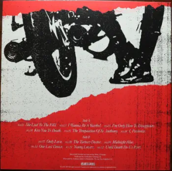 <u>PRESSING INFO</u><br><table class=inf_press><tbody><tr class=inf_info><td class=inf_title>Album:</td><td class=inf_info> My Shame Is True Past Live on Red  </td></tr>
    <td class=inf_title>Pressing:</td><td> First Pressing /500  </td></tr>
    <td class=inf_title>Release Date:</td><td> June 2018  </td></tr>
    <td class=inf_title>Album Pressed:</td><td> 2018  </td></tr>
    <td class=inf_title>Label:</td><td> Heart&Skull Records  </td></tr>
    <td class=inf_title>Insert:</td><td> Single Sided Glossy  </td></tr>
    <td class=inf_title>Barcode:</td><td> none  </td></tr>
    <td class=inf_title>Side A Matrix:</td><td> 17-0413NL-009 A K SST MPO (Etched) MPO 18 24686 (Stamped)  </td></tr>
    <td class=inf_title>Side B Matrix:</td><td> 17-0413NL-009 B MPO K SST (Etched) MPO 18 24687 (Stamped)  </td></tr>
    <td class=inf_title>&nbsp;</td><td> <a href=https://www.discogs.com/release/12220660 target=_blank rel=noopener noreferrer>View This Release on Discogs</a>  </tr></tbody></table>
<br><u>PRICING</u><span class='less' style='padding-left: 8px; color: var(--font-colour_grey);'>(prices shown in USD)</span><br><table class='inf_press'><tbody><tr class='inf_info'>
            <td class='inf_title'>Last Sold:</td>
            <td>$600.00 (Jun 3, 2026)</td>
            </tr><tr class='inf_info'>
            <td class='inf_title'>History:</td>
            <td>
                <span class='price-low' title='Sold on Dec 25, 2021'>Low: <span class='price-value'>$199.99</span></span>
                <span class='price-separator'>|</span>
                <span class='price-avg'>Avg: <span class='price-value'>$378.24</span></span>
                <span class='price-separator'>|</span>
                <span class='price-high' title='Sold on May 28, 2023'>High: <span class='price-value'>$700.00</span></span>
            </td>
            </tr></tbody></table><br>    <br><br><u>TRACKLIST</u><br><table class='inf_tracks'><tbody><tr>
            <td class='inf_num'>A1</td>
            <td class='inf_trk'>She Lied To The FBI</td>
            <td class='inf_len'>?:??</td>
            <td><a href='#' class='lyric-link' data-album-code='pl' data-song-title='She Lied To The FBI'>Lyrics</a></td></tr><tr>
            <td class='inf_num'>A2</td>
            <td class='inf_trk'>I Wanna Be A Warhol</td>
            <td class='inf_len'>?:??</td>
            <td><a href='#' class='lyric-link' data-album-code='pl' data-song-title='I Wanna Be A Warhol'>Lyrics</a></td></tr><tr>
            <td class='inf_num'>A3</td>
            <td class='inf_trk'>I’m Only Here To Disappoint</td>
            <td class='inf_len'>?:??</td>
            <td><a href='#' class='lyric-link' data-album-code='pl' data-song-title='I’m Only Here To Disappoint'>Lyrics</a></td></tr><tr>
            <td class='inf_num'>A4</td>
            <td class='inf_trk'>Kiss You To Death</td>
            <td class='inf_len'>?:??</td>
            <td><a href='#' class='lyric-link' data-album-code='pl' data-song-title='Kiss You To Death'>Lyrics</a></td></tr><tr>
            <td class='inf_num'>A5</td>
            <td class='inf_trk'>The Temptation Of St. Anthony</td>
            <td class='inf_len'>?:??</td>
            <td><a href='#' class='lyric-link' data-album-code='pl' data-song-title='The Temptation Of St. Anthony'>Lyrics</a></td></tr><tr>
            <td class='inf_num'>A6</td>
            <td class='inf_trk'>I, Pessimist</td>
            <td class='inf_len'>?:??</td>
            <td><a href='#' class='lyric-link' data-album-code='pl' data-song-title='I, Pessimist'>Lyrics</a></td></tr><tr>
            <td class='inf_num'>B1</td>
            <td class='inf_trk'>Only Love</td>
            <td class='inf_len'>?:??</td>
            <td><a href='#' class='lyric-link' data-album-code='pl' data-song-title='Only Love'>Lyrics</a></td></tr><tr>
            <td class='inf_num'>B2</td>
            <td class='inf_trk'>The Torture Doctor</td>
            <td class='inf_len'>?:??</td>
            <td><a href='#' class='lyric-link' data-album-code='pl' data-song-title='The Torture Doctor'>Lyrics</a></td></tr><tr>
            <td class='inf_num'>B3</td>
            <td class='inf_trk'>Midnight Blue</td>
            <td class='inf_len'>?:??</td>
            <td><a href='#' class='lyric-link' data-album-code='pl' data-song-title='Midnight Blue'>Lyrics</a></td></tr><tr>
            <td class='inf_num'>B4</td>
            <td class='inf_trk'>One Last Dance</td>
            <td class='inf_len'>?:??</td>
            <td><a href='#' class='lyric-link' data-album-code='pl' data-song-title='One Last Dance'>Lyrics</a></td></tr><tr>
            <td class='inf_num'>B5</td>
            <td class='inf_trk'>Young Lovers</td>
            <td class='inf_len'>?:??</td>
            <td><a href='#' class='lyric-link' data-album-code='pl' data-song-title='Young Lovers'>Lyrics</a></td></tr><tr>
            <td class='inf_num'>B6</td>
            <td class='inf_trk'>Until Death Do Us Part</td>
            <td class='inf_len'>?:??</td>
            <td><a href='#' class='lyric-link' data-album-code='pl' data-song-title='Until Death Do Us Part'>Lyrics</a></td></tr></tbody></table><br><br>
    <u>NOTES</u><br> Recorded live at the Metro, Chicago on Oct 16, 2014.
 - Back
