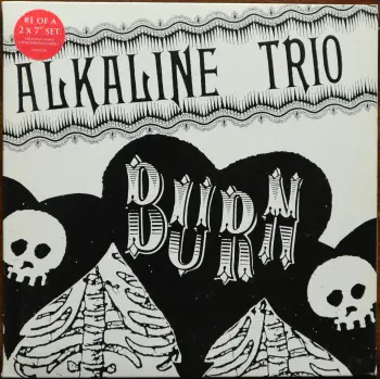 <u>PRESSING INFO</u><br><table class=inf_press><tbody><tr class=inf_info><td class=inf_title>Album:</td><td class=inf_info> Burn Single #1 on Black  </td></tr>
    <td class=inf_title>Pressing:</td><td> First Pressing /??  </td></tr>
    <td class=inf_title>Release Date:</td><td> Feb. 20th 2006  </td></tr>
    <td class=inf_title>Album Pressed:</td><td> 2006  </td></tr>
    <td class=inf_title>Label:</td><td> Vagrant Records/Hassle Records VRUK029S  </td></tr>
    <td class=inf_title>Insert:</td><td> none  </td></tr>
    <td class=inf_title>Barcode:</td><td> 5 060100-661032  </td></tr>
    <td class=inf_title>Side A Matrix:</td><td> 61587 1A VRUK 029S  </td></tr>
    <td class=inf_title>Side B Matrix:</td><td> 61587 1B VRUK 029S  </td></tr>
    <td class=inf_title>&nbsp;</td><td> <a href=https://www.discogs.com/release/1102764 target=_blank rel=noopener noreferrer>View This Release on Discogs</a>  </tr></tbody></table>
<br><u>PRICING</u><span class='less' style='padding-left: 8px; color: var(--font-colour_grey);'>(prices shown in USD)</span><br><table class='inf_press'><tbody><tr class='inf_info'>
            <td class='inf_title'>Last Sold:</td>
            <td>$15.00 (Apr 1, 2026)</td>
            </tr><tr class='inf_info'>
            <td class='inf_title'>History:</td>
            <td>
                <span class='price-low' title='£3.50 · Sold on Mar 24, 2024'>Low: <span class='price-value'>$4.66</span></span>
                <span class='price-separator'>|</span>
                <span class='price-avg'>Avg: <span class='price-value'>$13.74</span></span>
                <span class='price-separator'>|</span>
                <span class='price-high' title='Sold on Apr 5, 2024'>High: <span class='price-value'>$39.99</span></span>
            </td>
            </tr></tbody></table><br>    <br><br><u>TRACKLIST</u><br><table class='inf_tracks'><tbody><tr>
            <td class='inf_num'>A1</td>
            <td class='inf_trk'>Burn</td>
            <td class='inf_len'>4:07</td>
            <td><a href='#' class='lyric-link' data-album-code='singles' data-song-title='Burn'>Lyrics</a></td></tr><tr>
            <td class='inf_num'>B1</td>
            <td class='inf_trk'>Burn (65daysofstatic Remix)</td>
            <td class='inf_len'>4:36</td>
            <td><a href='#' class='lyric-link' data-album-code='singles' data-song-title='Burn (65daysofstatic Remix)'>Lyrics</a></td></tr></tbody></table><br><br>
    <u>NOTES</u><br> Came in a gatefold 7'' sleeve with Made in England sticker on back. B side track is Burn (65 Days of Static Remix). A Side There is a stamped 5 scratched out between 8 and 7 and a 7 hand etched. There is also a stamped X at the end of the runout scratched out)
 - Cover