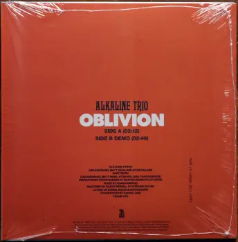 <u>PRESSING INFO</u><br><table class=inf_press><tbody><tr class=inf_info><td class=inf_title>Album:</td><td class=inf_info> Oblivion on Evergreen  </td></tr>
    <td class=inf_title>Pressing:</td><td> First Pressing /2000  </td></tr>
    <td class=inf_title>Release Date:</td><td> Dec. 12th 2025  </td></tr>
    <td class=inf_title>Album Pressed:</td><td> 2025  </td></tr>
    <td class=inf_title>Label:</td><td> Rise Records - 564-1  </td></tr>
    <td class=inf_title>Insert:</td><td> none  </td></tr>
    <td class=inf_title>Barcode:</td><td> none  </td></tr>
    <td class=inf_title>Side A Matrix:</td><td> 10-113742 / 4099964171686 - A 308267H1/A 02378886  </td></tr>
    <td class=inf_title>Side B Matrix:</td><td> 10-113742 / 4099964171686 - B 308267H2/A 02378815  </td></tr>
    <td class=inf_title>&nbsp;</td><td> <a href=https://www.discogs.com/release/35874175 target=_blank rel=noopener noreferrer>View This Release on Discogs</a>  </tr></tbody></table>
<br><u>PRICING</u><span class='less' style='padding-left: 8px; color: var(--font-colour_grey);'>(prices shown in USD)</span><br><table class='inf_press'><tbody><tr class='inf_info'>
            <td class='inf_title'>Last Sold:</td>
            <td>$22.00 (May 10, 2026)</td>
            </tr><tr class='inf_info'>
            <td class='inf_title'>History:</td>
            <td>
                <span class='price-low' title='Sold on Mar 13, 2026'>Low: <span class='price-value'>$15.00</span></span>
                <span class='price-separator'>|</span>
                <span class='price-avg'>Avg: <span class='price-value'>$25.11</span></span>
                <span class='price-separator'>|</span>
                <span class='price-high' title='€45.00 · Sold on Mar 12, 2026'>High: <span class='price-value'>$51.25</span></span>
            </td>
            </tr></tbody></table><br>    <br><br><u>TRACKLIST</u><br><table class='inf_tracks'><tbody><tr>
            <td class='inf_num'>A1</td>
            <td class='inf_trk'>Oblivion</td>
            <td class='inf_len'>3:12</td>
            <td><a href='#' class='lyric-link' data-album-code='singles' data-song-title='Oblivion'>Lyrics</a></td></tr><tr>
            <td class='inf_num'>B1</td>
            <td class='inf_trk'>Oblivion (Matt’s Demo)</td>
            <td class='inf_len'>2:48</td>
            <td><a href='#' class='lyric-link' data-album-code='singles' data-song-title='Oblivion (Matt’s Demo)'>Lyrics</a></td></tr></tbody></table><br><br>
    <u>NOTES</u><br> Part 1 of a 3 piece series, on Evergreen vinyl 7''. Side A features the song 'Oblivion' and Side B features Matt's original demo version of 'Oblivion'. This vinyl went up for pre-order the day Oblivion was released on streaming services; July 18th 2025.
 - Back
