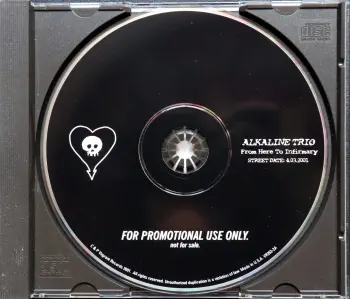 <u>PRESSING INFO</u><br><table class=inf_press><tbody><tr class=inf_info><td class=inf_title>Album:</td><td class=inf_info> From Here To Infirmary (USA Promo Edition) </td></tr>
    <td class=inf_title>Pressing:</td><td> CD </td></tr>
    <td class=inf_title>Release Date:</td><td> 2001  </td></tr>
    <td class=inf_title>Label:</td><td> Vagrant Records  </td></tr>
    <td class=inf_title>Catalog Number:</td><td> VR353-2A </td></tr>
    <td class=inf_title>Barcode:</td><td> none  </td></tr>
    <td class=inf_title>&nbsp;</td><td> <a href=https://www.discogs.com/release/16756686 target=_blank rel=noopener noreferrer>View This Release on Discogs</a> </tr></tbody></table>
    <br><br><u>TRACKLIST</u><br><table class='inf_tracks'><tbody><tr>
            <td class='inf_num'>1</td>
            <td class='inf_trk'>Private Eye</td>
            <td class='inf_len'>3:30</td>
            <td><a href='#' class='lyric-link' data-album-code='fhti' data-song-title='Private Eye'>Lyrics</a></td></tr><tr>
            <td class='inf_num'>2</td>
            <td class='inf_trk'>Mr. Chainsaw</td>
            <td class='inf_len'>3:05</td>
            <td><a href='#' class='lyric-link' data-album-code='fhti' data-song-title='Mr. Chainsaw'>Lyrics</a></td></tr><tr>
            <td class='inf_num'>3</td>
            <td class='inf_trk'>Take Lots With Alcohol</td>
            <td class='inf_len'>3:13</td>
            <td><a href='#' class='lyric-link' data-album-code='fhti' data-song-title='Take Lots With Alcohol'>Lyrics</a></td></tr><tr>
            <td class='inf_num'>4</td>
            <td class='inf_trk'>Stupid Kid</td>
            <td class='inf_len'>2:23</td>
            <td><a href='#' class='lyric-link' data-album-code='fhti' data-song-title='Stupid Kid'>Lyrics</a></td></tr><tr>
            <td class='inf_num'>5</td>
            <td class='inf_trk'>Another Innocent Girl</td>
            <td class='inf_len'>3:37</td>
            <td><a href='#' class='lyric-link' data-album-code='fhti' data-song-title='Another Innocent Girl'>Lyrics</a></td></tr><tr>
            <td class='inf_num'>6</td>
            <td class='inf_trk'>Steamer Trunk</td>
            <td class='inf_len'>2:50</td>
            <td><a href='#' class='lyric-link' data-album-code='fhti' data-song-title='Steamer Trunk'>Lyrics</a></td></tr><tr>
            <td class='inf_num'>7</td>
            <td class='inf_trk'>You’re Dead</td>
            <td class='inf_len'>3:50</td>
            <td><a href='#' class='lyric-link' data-album-code='fhti' data-song-title='You’re Dead'>Lyrics</a></td></tr><tr>
            <td class='inf_num'>8</td>
            <td class='inf_trk'>Armageddon</td>
            <td class='inf_len'>2:49</td>
            <td><a href='#' class='lyric-link' data-album-code='fhti' data-song-title='Armageddon'>Lyrics</a></td></tr><tr>
            <td class='inf_num'>9</td>
            <td class='inf_trk'>I’m Dying Tomorrow</td>
            <td class='inf_len'>2:18</td>
            <td><a href='#' class='lyric-link' data-album-code='fhti' data-song-title='I’m Dying Tomorrow'>Lyrics</a></td></tr><tr>
            <td class='inf_num'>10</td>
            <td class='inf_trk'>Bloodied Up</td>
            <td class='inf_len'>2:51</td>
            <td><a href='#' class='lyric-link' data-album-code='fhti' data-song-title='Bloodied Up'>Lyrics</a></td></tr><tr>
            <td class='inf_num'>11</td>
            <td class='inf_trk'>Trucks And Trains</td>
            <td class='inf_len'>3:16</td>
            <td><a href='#' class='lyric-link' data-album-code='fhti' data-song-title='Trucks And Trains'>Lyrics</a></td></tr><tr>
            <td class='inf_num'>12</td>
            <td class='inf_trk'>Crawl</td>
            <td class='inf_len'>4:25</td>
            <td><a href='#' class='lyric-link' data-album-code='fhti' data-song-title='Crawl'>Lyrics</a></td></tr></tbody></table><br><br>
    <u>NOTES</u><br> 
 - Cd