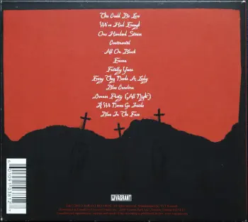 <u>PRESSING INFO</u><br><table class=inf_press><tbody><tr class=inf_info><td class=inf_title>Album:</td><td class=inf_info> Good Mourning (Canadian Edition) </td></tr>
    <td class=inf_title>Pressing:</td><td> CD </td></tr>
    <td class=inf_title>Release Date:</td><td> May 13th 2003  </td></tr>
    <td class=inf_title>Label:</td><td> Vagrant Records  </td></tr>
    <td class=inf_title>Catalog Number:</td><td> TVT03812 </td></tr>
    <td class=inf_title>Barcode:</td><td> 6 01091 03812 7  </td></tr>
    <td class=inf_title>&nbsp;</td><td> <a href=https://www.discogs.com/release/13424566 target=_blank rel=noopener noreferrer>View This Release on Discogs</a> </tr></tbody></table>
    <br><br><u>TRACKLIST</u><br><table class='inf_tracks'><tbody><tr>
            <td class='inf_num'>1</td>
            <td class='inf_trk'>This Could Be Love (For Fire)</td>
            <td class='inf_len'>3:47</td>
            <td><a href='#' class='lyric-link' data-album-code='gm' data-song-title='This Could Be Love (For Fire)'>Lyrics</a></td></tr><tr>
            <td class='inf_num'>2</td>
            <td class='inf_trk'>We’ve Had Enough</td>
            <td class='inf_len'>2:51</td>
            <td><a href='#' class='lyric-link' data-album-code='gm' data-song-title='We’ve Had Enough'>Lyrics</a></td></tr><tr>
            <td class='inf_num'>3</td>
            <td class='inf_trk'>One Hundred Stories</td>
            <td class='inf_len'>3:40</td>
            <td><a href='#' class='lyric-link' data-album-code='gm' data-song-title='One Hundred Stories'>Lyrics</a></td></tr><tr>
            <td class='inf_num'>4</td>
            <td class='inf_trk'>Continental</td>
            <td class='inf_len'>3:28</td>
            <td><a href='#' class='lyric-link' data-album-code='gm' data-song-title='Continental'>Lyrics</a></td></tr><tr>
            <td class='inf_num'>5</td>
            <td class='inf_trk'>All On Black</td>
            <td class='inf_len'>4:00</td>
            <td><a href='#' class='lyric-link' data-album-code='gm' data-song-title='All On Black'>Lyrics</a></td></tr><tr>
            <td class='inf_num'>6</td>
            <td class='inf_trk'>Emma</td>
            <td class='inf_len'>2:42</td>
            <td><a href='#' class='lyric-link' data-album-code='gm' data-song-title='Emma'>Lyrics</a></td></tr><tr>
            <td class='inf_num'>7</td>
            <td class='inf_trk'>Fatally Yours</td>
            <td class='inf_len'>2:16</td>
            <td><a href='#' class='lyric-link' data-album-code='gm' data-song-title='Fatally Yours'>Lyrics</a></td></tr><tr>
            <td class='inf_num'>8</td>
            <td class='inf_trk'>Every Thug Needs A Lady</td>
            <td class='inf_len'>3:18</td>
            <td><a href='#' class='lyric-link' data-album-code='gm' data-song-title='Every Thug Needs A Lady'>Lyrics</a></td></tr><tr>
            <td class='inf_num'>9</td>
            <td class='inf_trk'>Blue Carolina</td>
            <td class='inf_len'>3:28</td>
            <td><a href='#' class='lyric-link' data-album-code='gm' data-song-title='Blue Carolina'>Lyrics</a></td></tr><tr>
            <td class='inf_num'>10</td>
            <td class='inf_trk'>Donner Party (All Night)</td>
            <td class='inf_len'>2:44</td>
            <td><a href='#' class='lyric-link' data-album-code='gm' data-song-title='Donner Party (All Night)'>Lyrics</a></td></tr><tr>
            <td class='inf_num'>11</td>
            <td class='inf_trk'>If We Never Go Inside</td>
            <td class='inf_len'>3:46</td>
            <td><a href='#' class='lyric-link' data-album-code='gm' data-song-title='If We Never Go Inside'>Lyrics</a></td></tr><tr>
            <td class='inf_num'>12</td>
            <td class='inf_trk'>Blue In The Face</td>
            <td class='inf_len'>3:02</td>
            <td><a href='#' class='lyric-link' data-album-code='gm' data-song-title='Blue In The Face'>Lyrics</a></td></tr></tbody></table><br><br>
    <u>NOTES</u><br> 
 - Back
