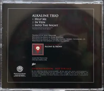 <u>PRESSING INFO</u><br><table class=inf_press><tbody><tr class=inf_info><td class=inf_title>Album:</td><td class=inf_info> Help Me (USA Promo Edition) </td></tr>
    <td class=inf_title>Pressing:</td><td> CD </td></tr>
    <td class=inf_title>Release Date:</td><td> 2008  </td></tr>
    <td class=inf_title>Label:</td><td> Epic Records  </td></tr>
    <td class=inf_title>Catalog Number:</td><td> 88697 31162 2 </td></tr>
    <td class=inf_title>Barcode:</td><td> 88697311622  </td></tr>
    <td class=inf_title>&nbsp;</td><td> <a href=https://www.discogs.com/release/3374196 target=_blank rel=noopener noreferrer>View This Release on Discogs</a> </tr></tbody></table>
    <br><br><u>TRACKLIST</u><br><table class='inf_tracks'><tbody><tr>
            <td class='inf_num'>1</td>
            <td class='inf_trk'>Help Me</td>
            <td class='inf_len'>?:??</td>
            <td><a href='#' class='lyric-link' data-album-code='eps' data-song-title='Help Me'>Lyrics</a></td></tr><tr>
            <td class='inf_num'>2</td>
            <td class='inf_trk'>In Vein</td>
            <td class='inf_len'>?:??</td>
            <td><a href='#' class='lyric-link' data-album-code='eps' data-song-title='In Vein'>Lyrics</a></td></tr><tr>
            <td class='inf_num'>3</td>
            <td class='inf_trk'>Into The Night</td>
            <td class='inf_len'>?:??</td>
            <td><a href='#' class='lyric-link' data-album-code='eps' data-song-title='Into The Night'>Lyrics</a></td></tr></tbody></table><br><br>
    <u>NOTES</u><br> 
 - Back
