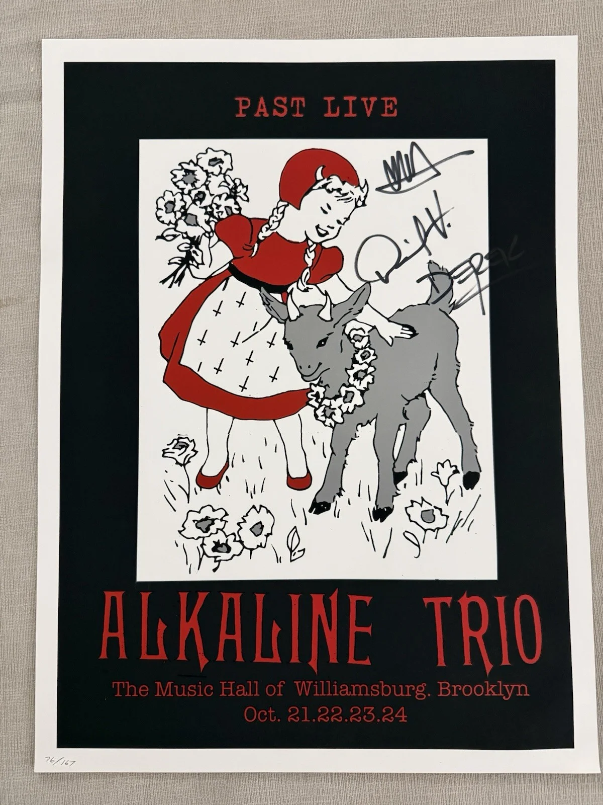 Signed Past Live Poster