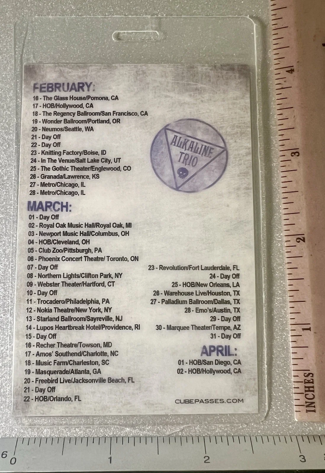 2010 Stage Pass